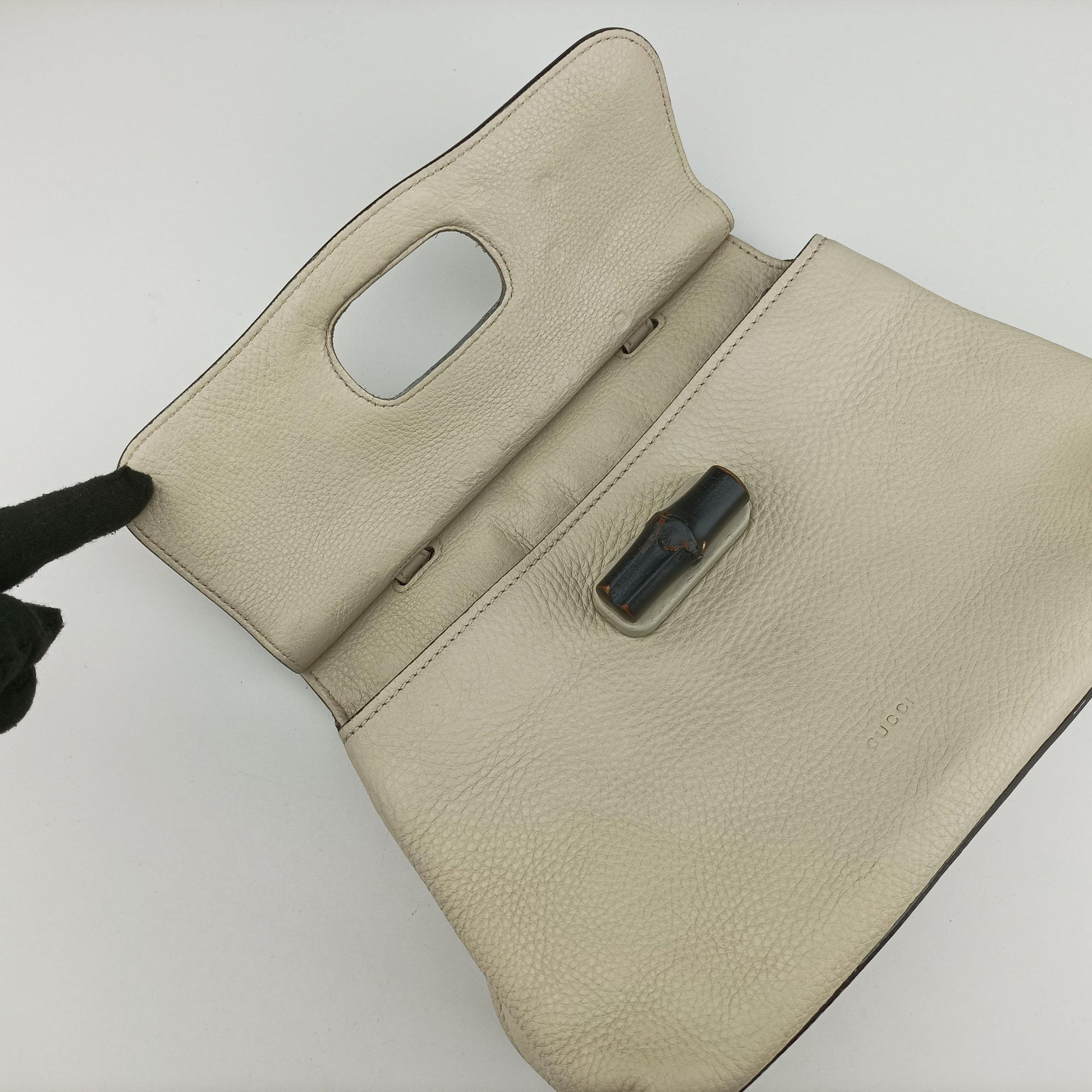 Bamboo Daily White Leather 370831 H017480684バンブーデイリー ホワイト レザー 370831 H017480684