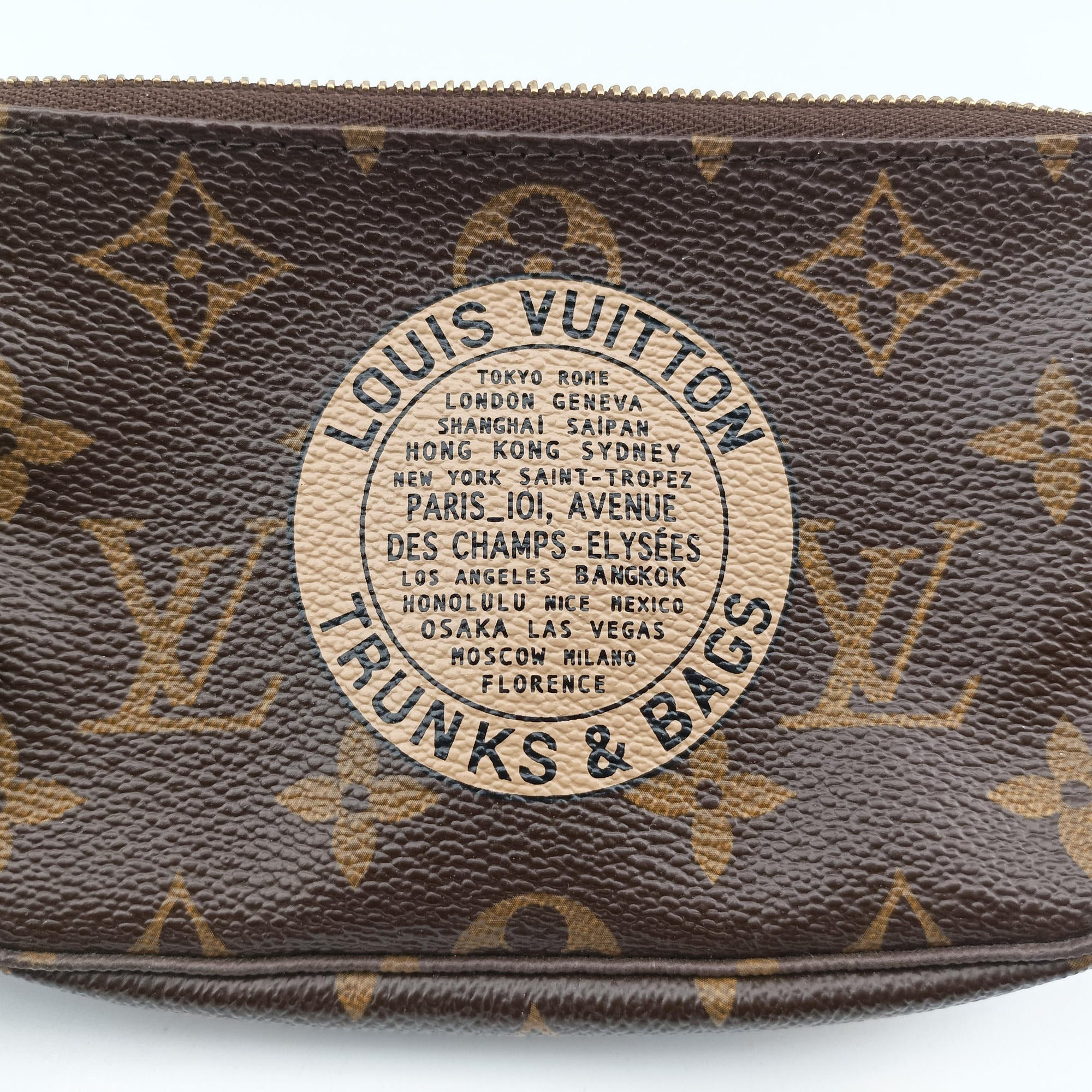 T&B Mini Pochette Accessoires Brown Monogram Canvas M60153 FL1037ミニポシェットアクセソワールT&B モノグラム/ブラウン モノグラムキャンバス M60153 FL1037