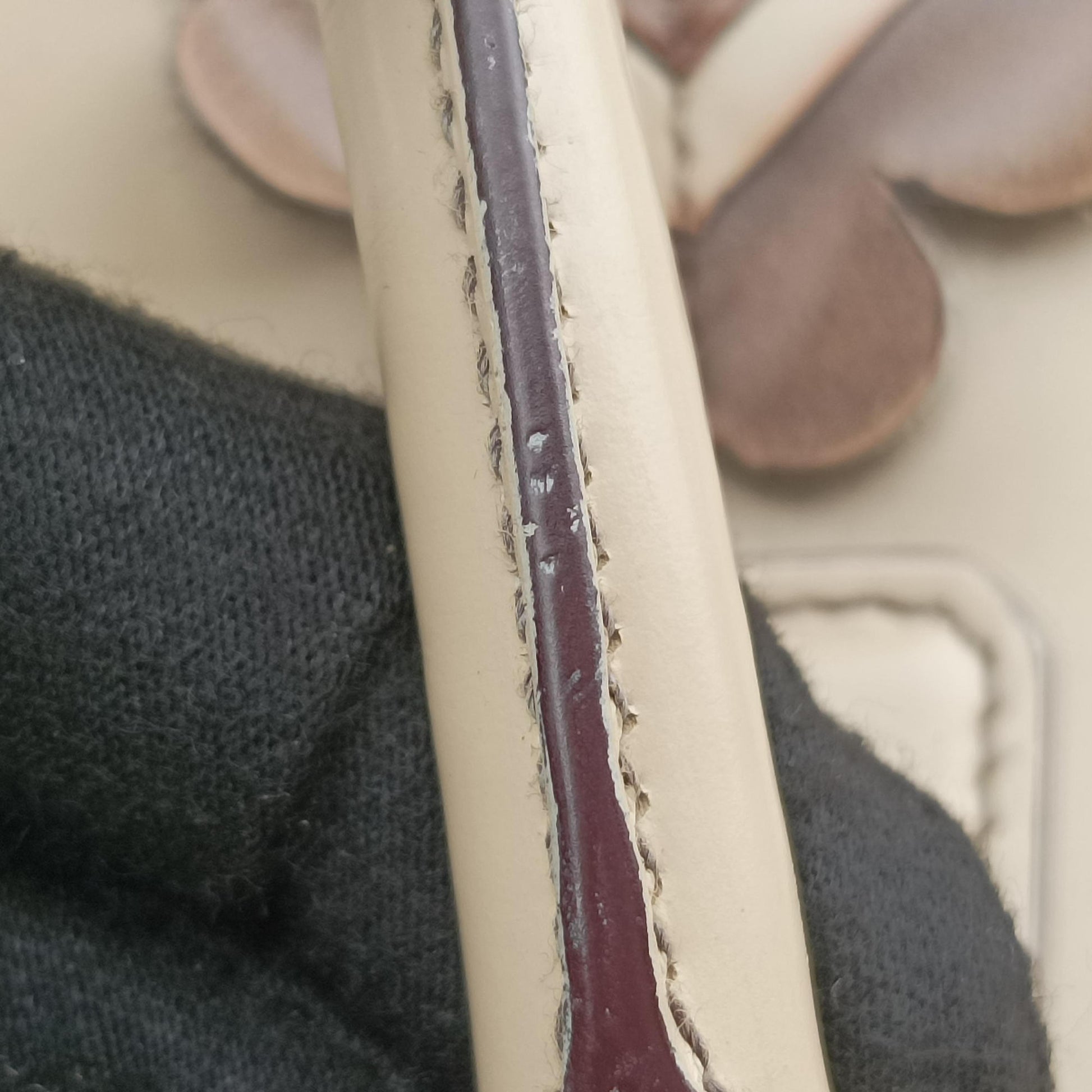 Galleria Flowers Double Zip Beige leather B2274F 117ガレリア フラワーズダブルジップ ベージュ レザー B2274F 117