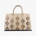 Galleria Flowers Double Zip Beige leather B2274F 117ガレリア フラワーズダブルジップ ベージュ レザー B2274F 117