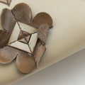 Galleria Flowers Double Zip Beige leather B2274F 117ガレリア フラワーズダブルジップ ベージュ レザー B2274F 117