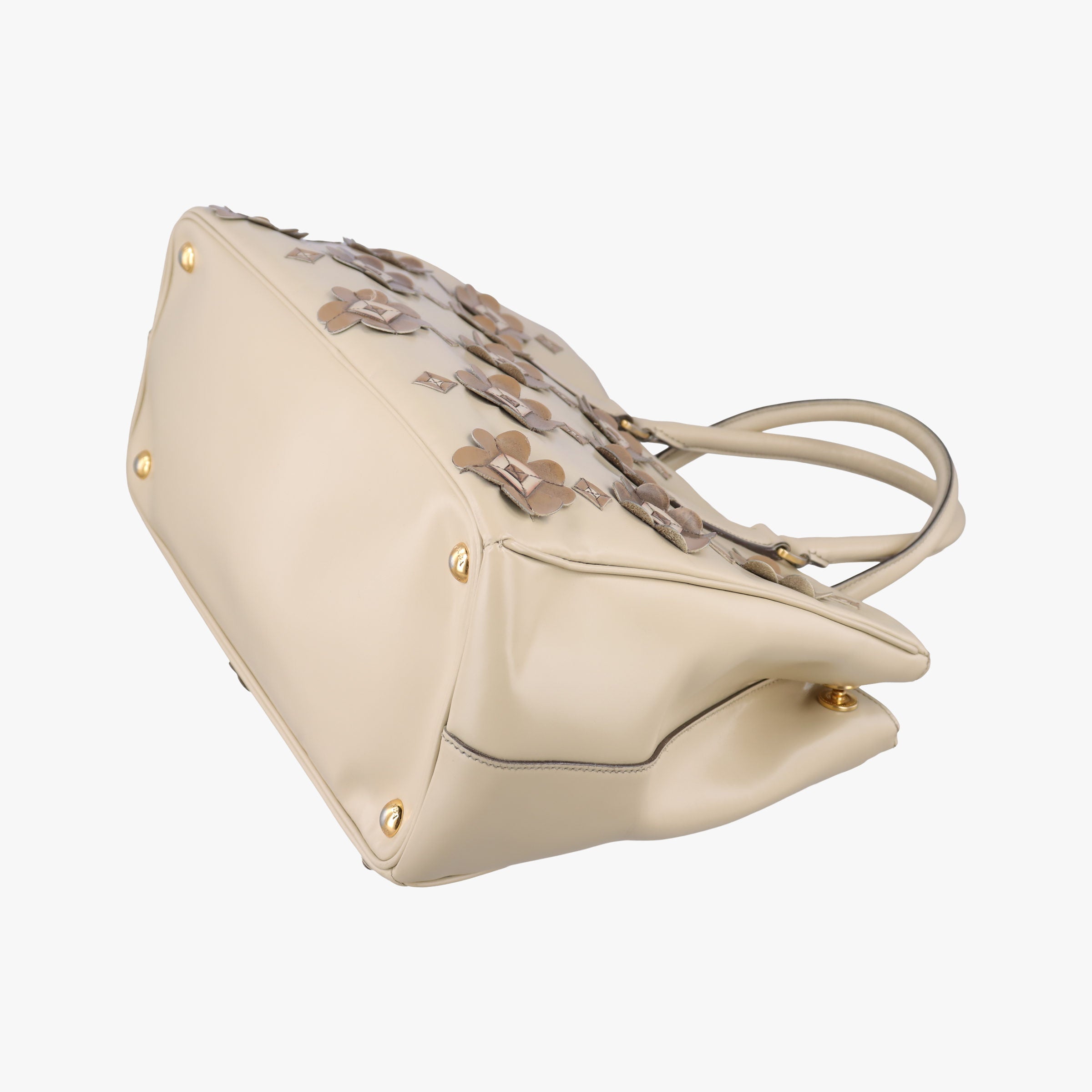 Galleria Flowers Double Zip Beige leather B2274F 117ガレリア フラワーズダブルジップ ベージュ レザー B2274F 117