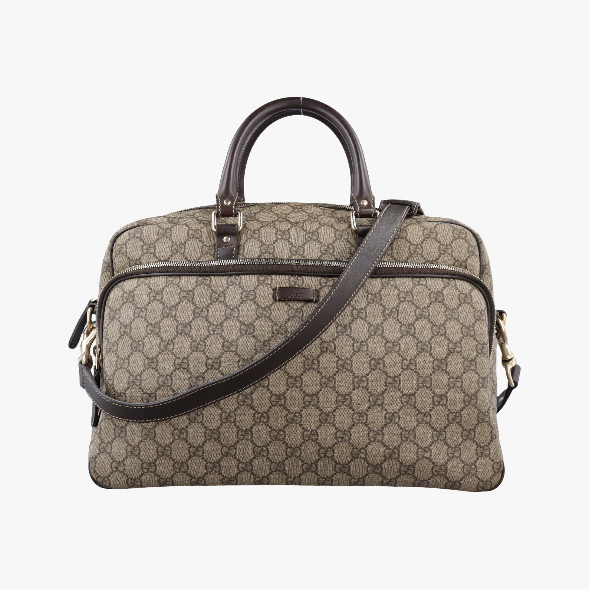 Business Brown × Beige PVC coated canvas 289892 F012525667ビジネス ブラウン × ベージュ PVCコーティングキャンバス 289892 F012525667