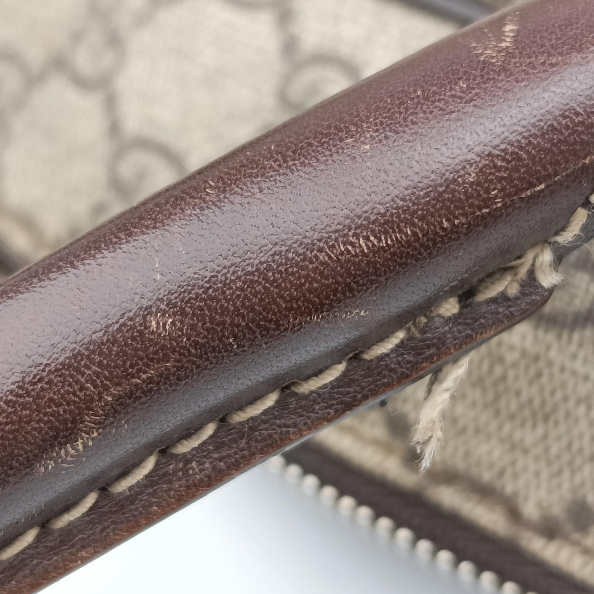 Business Brown × Beige PVC coated canvas 289892 F012525667ビジネス ブラウン × ベージュ PVCコーティングキャンバス 289892 F012525667