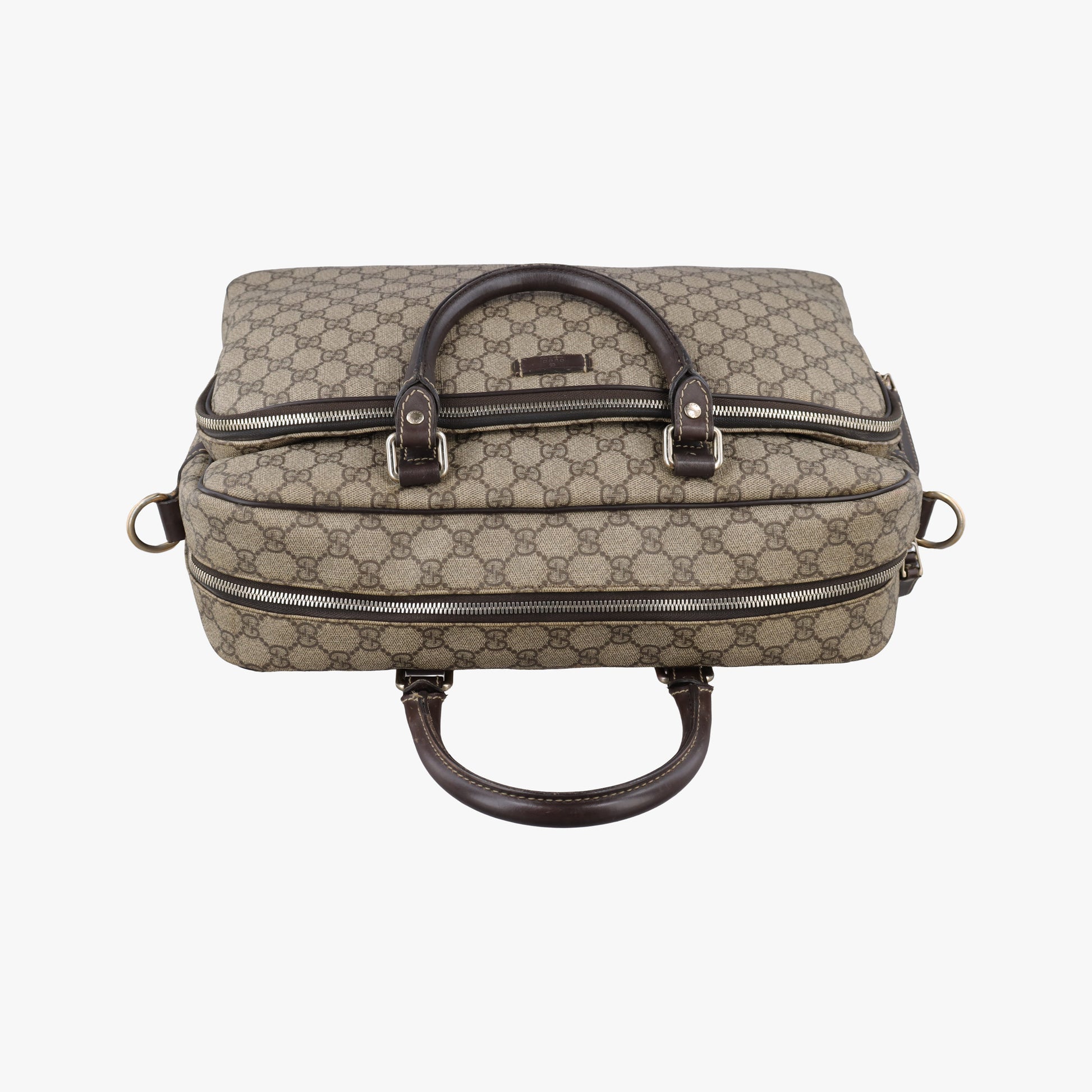Business Brown × Beige PVC coated canvas 289892 F012525667ビジネス ブラウン × ベージュ PVCコーティングキャンバス 289892 F012525667