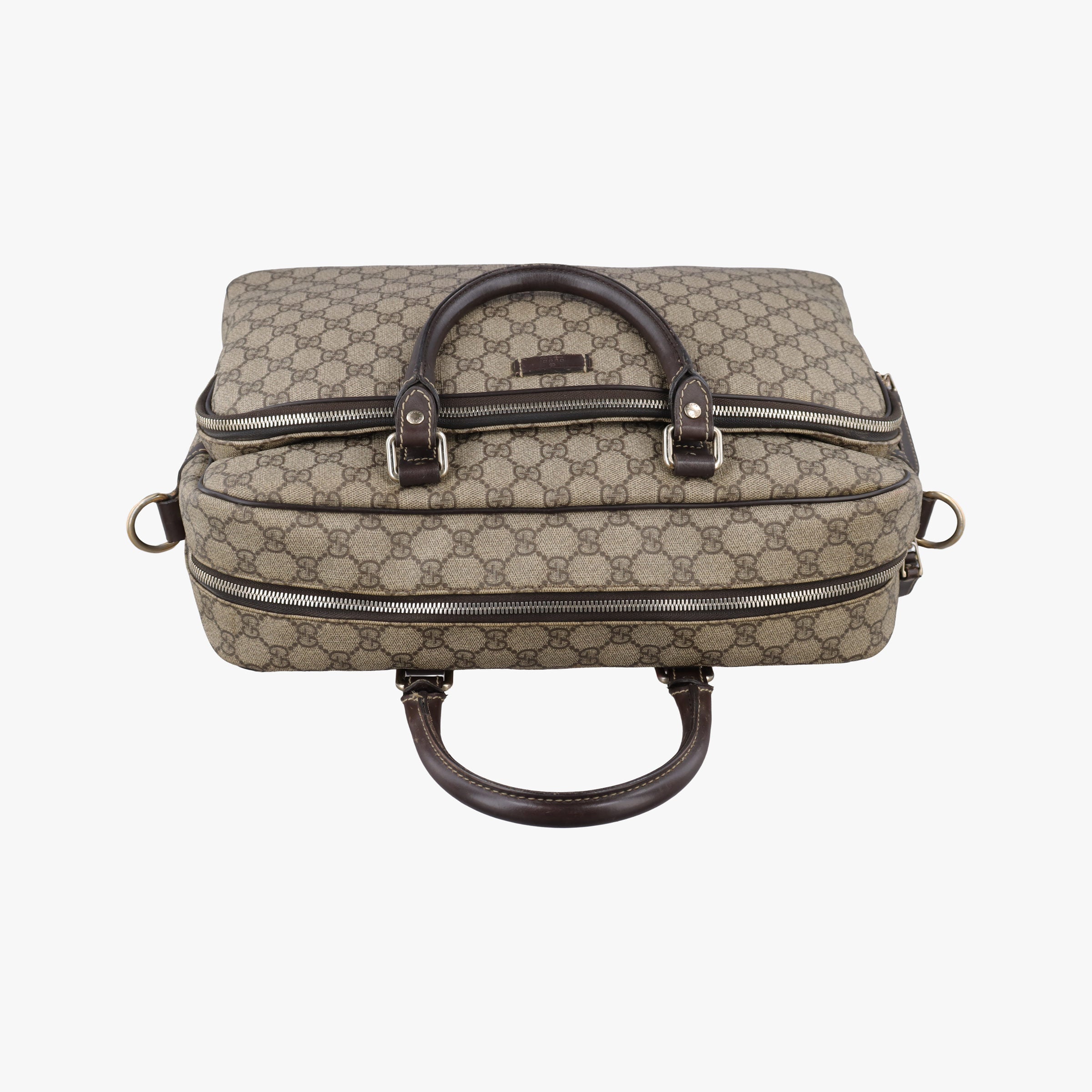 Business Brown × Beige PVC coated canvas 289892 F012525667ビジネス ブラウン × ベージュ PVCコーティングキャンバス 289892 F012525667