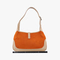 Jackie Orange × Beige ponyhair×Leather 001.37 ジャッキー オレンジ × ベージュ ハラコ×レザー 001.37 