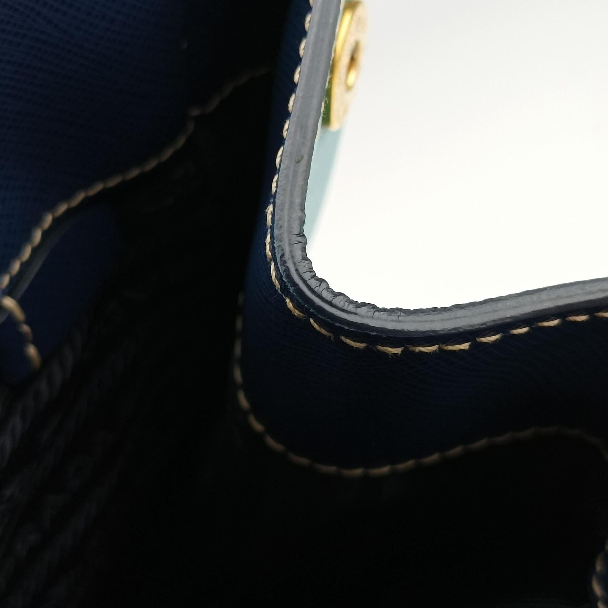 Galleria Blue×Navy SAFFIANO Leather BN2608 7/A 165ガレリア ブルー×ネイビー サフィアーノレザー BN2608 7/A 165