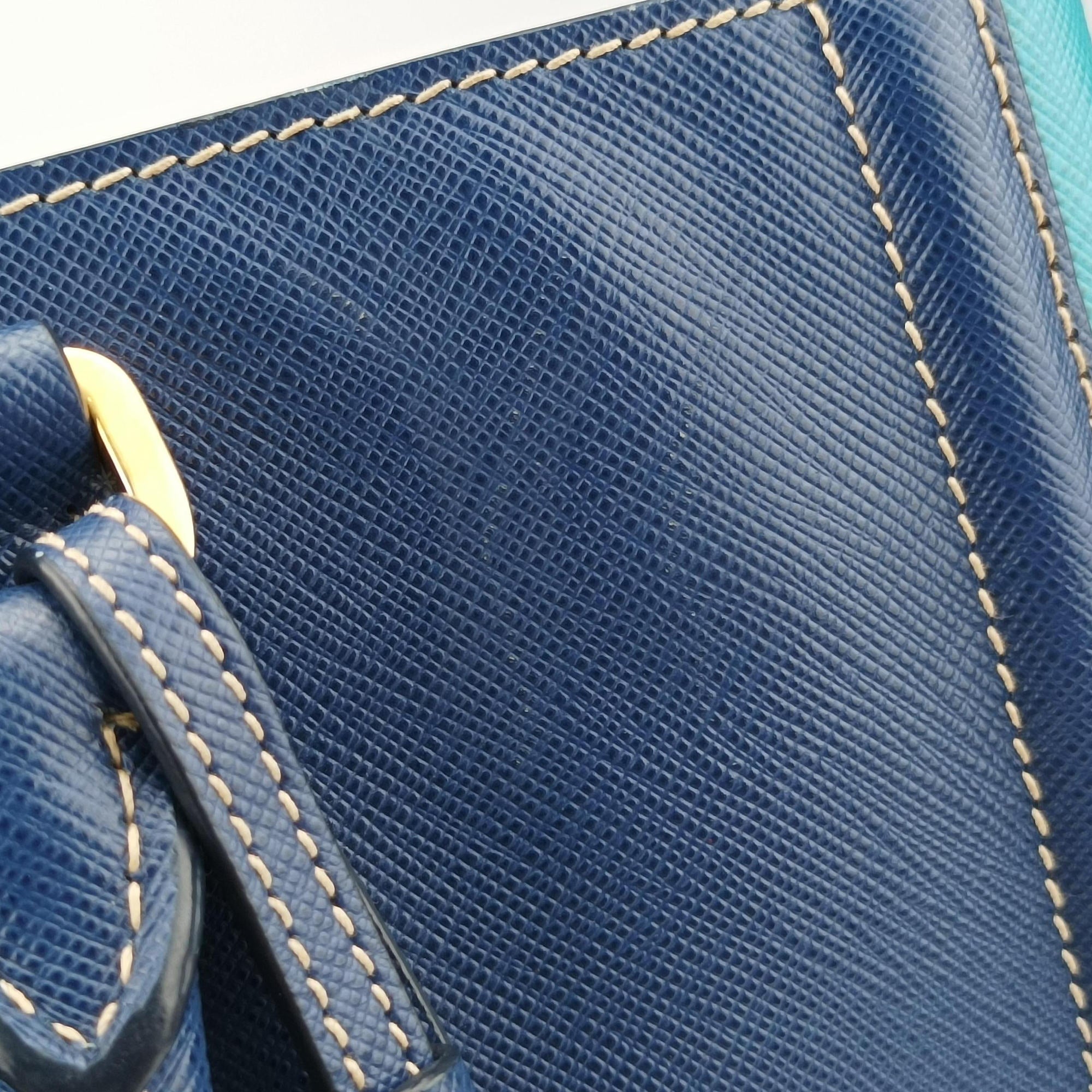 Galleria Blue×Navy SAFFIANO Leather BN2608 7/A 165ガレリア ブルー×ネイビー サフィアーノレザー BN2608 7/A 165