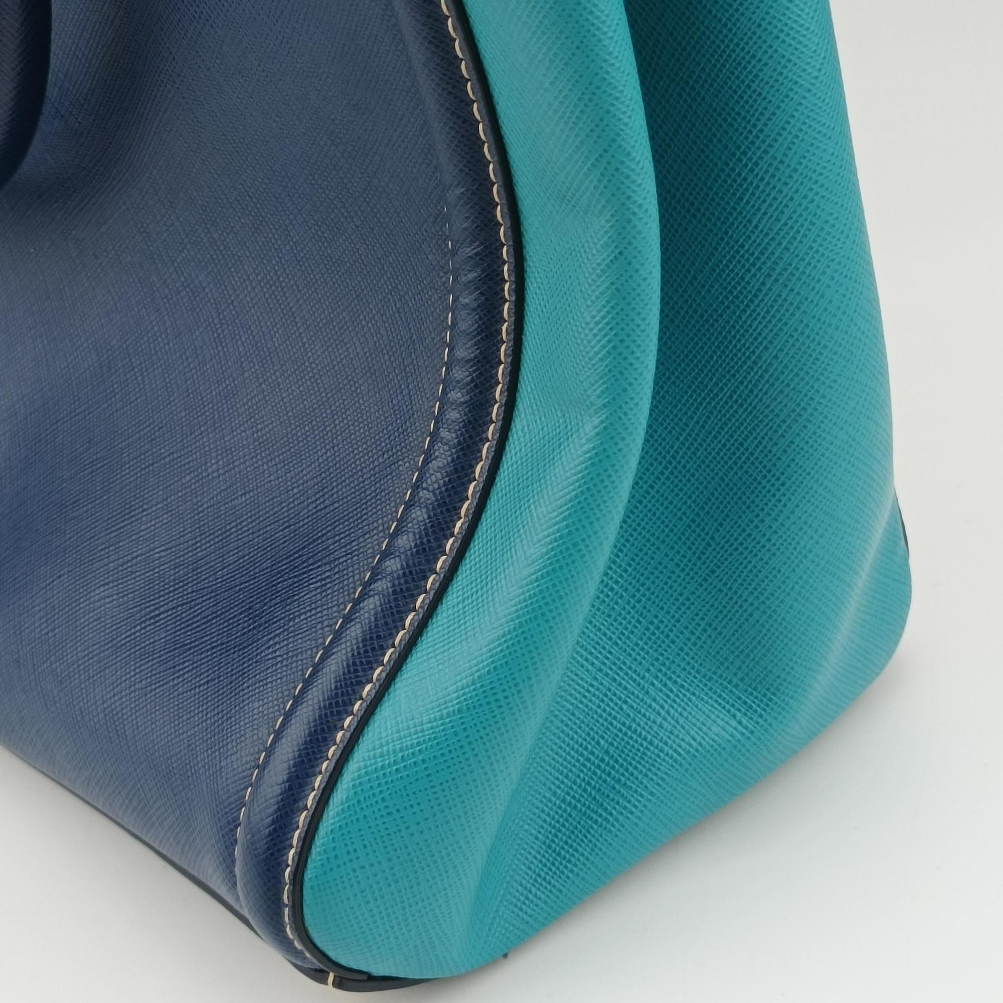 Galleria Blue×Navy SAFFIANO Leather BN2608 7/A 165ガレリア ブルー×ネイビー サフィアーノレザー BN2608 7/A 165