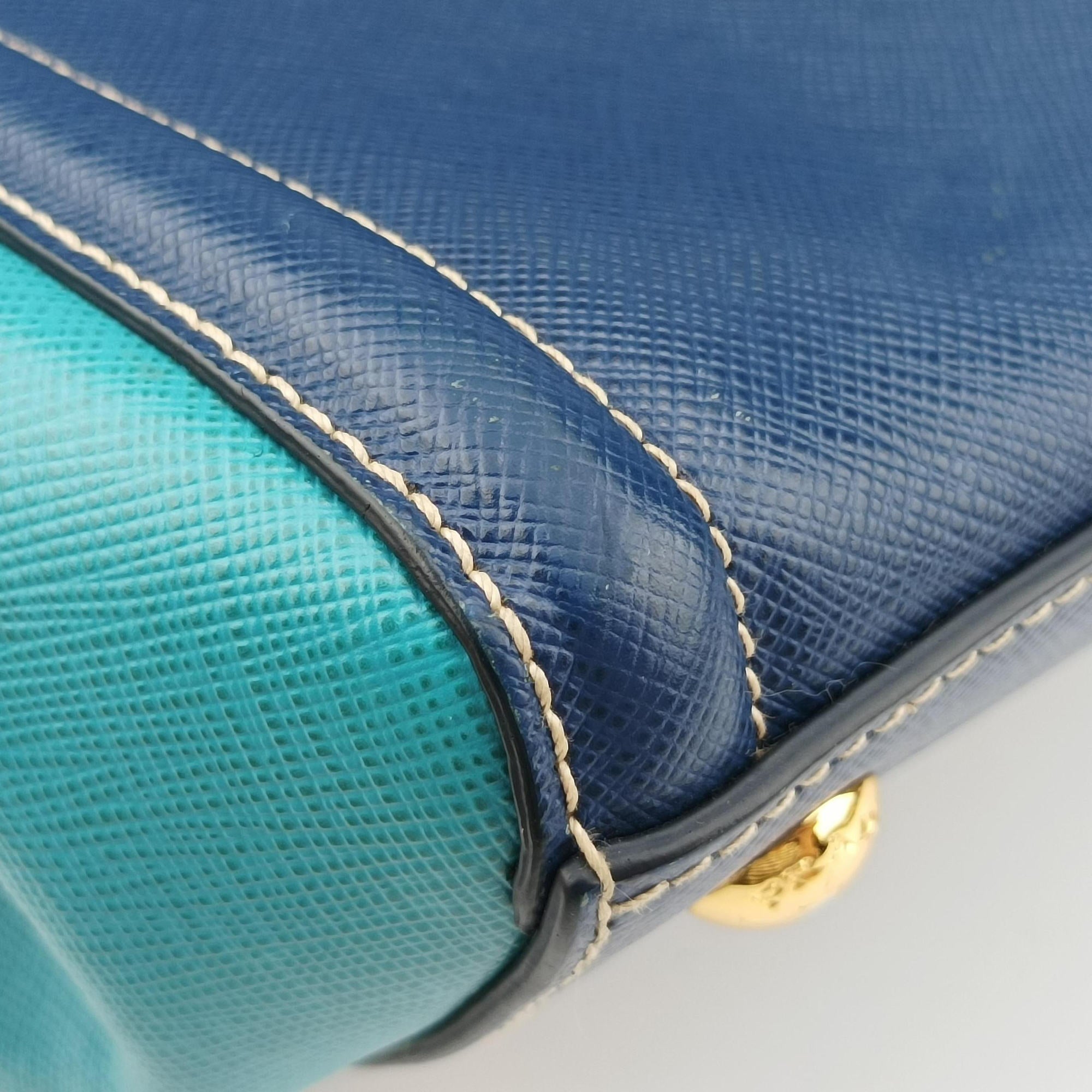 Galleria Blue×Navy SAFFIANO Leather BN2608 7/A 165ガレリア ブルー×ネイビー サフィアーノレザー BN2608 7/A 165