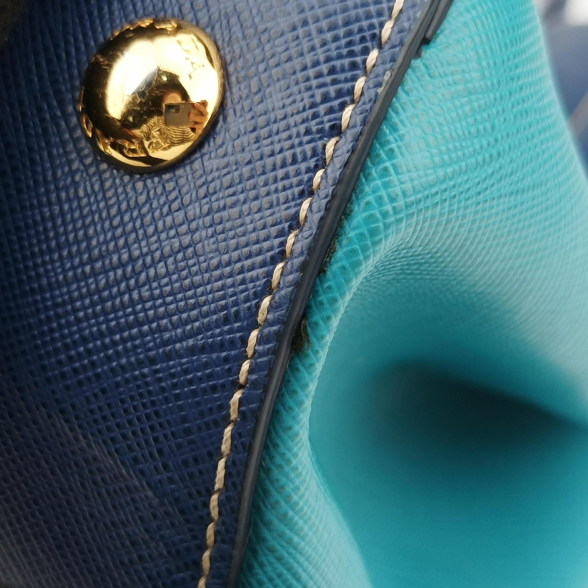 Galleria Blue×Navy SAFFIANO Leather BN2608 7/A 165ガレリア ブルー×ネイビー サフィアーノレザー BN2608 7/A 165