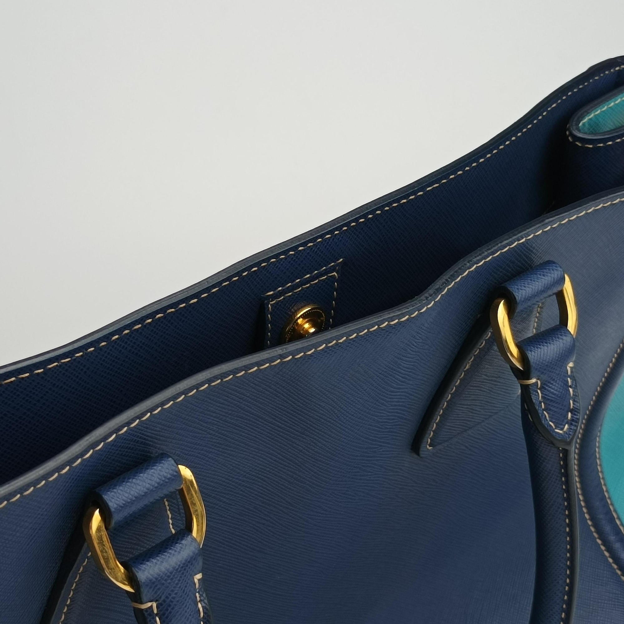 Galleria Blue×Navy SAFFIANO Leather BN2608 7/A 165ガレリア ブルー×ネイビー サフィアーノレザー BN2608 7/A 165