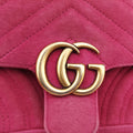 GG Marmont Pink velour 446744 A021967262GGマーモント ピンク ベロア 446744 A021967262