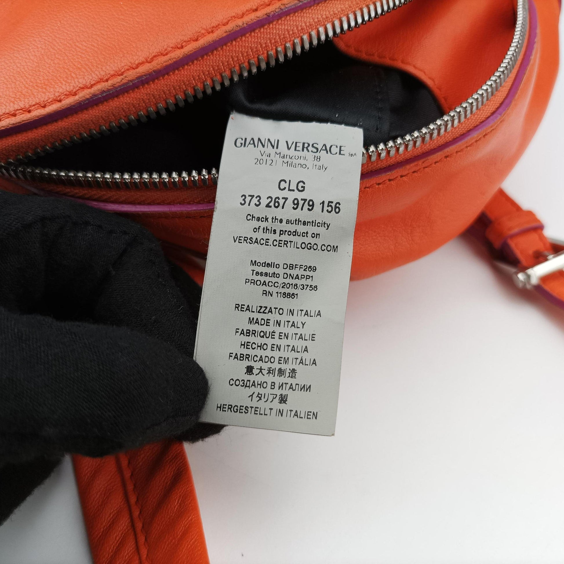 Medusa Orange Leather CLG 373267979156メデューサ オレンジ レザー CLG 373267979156