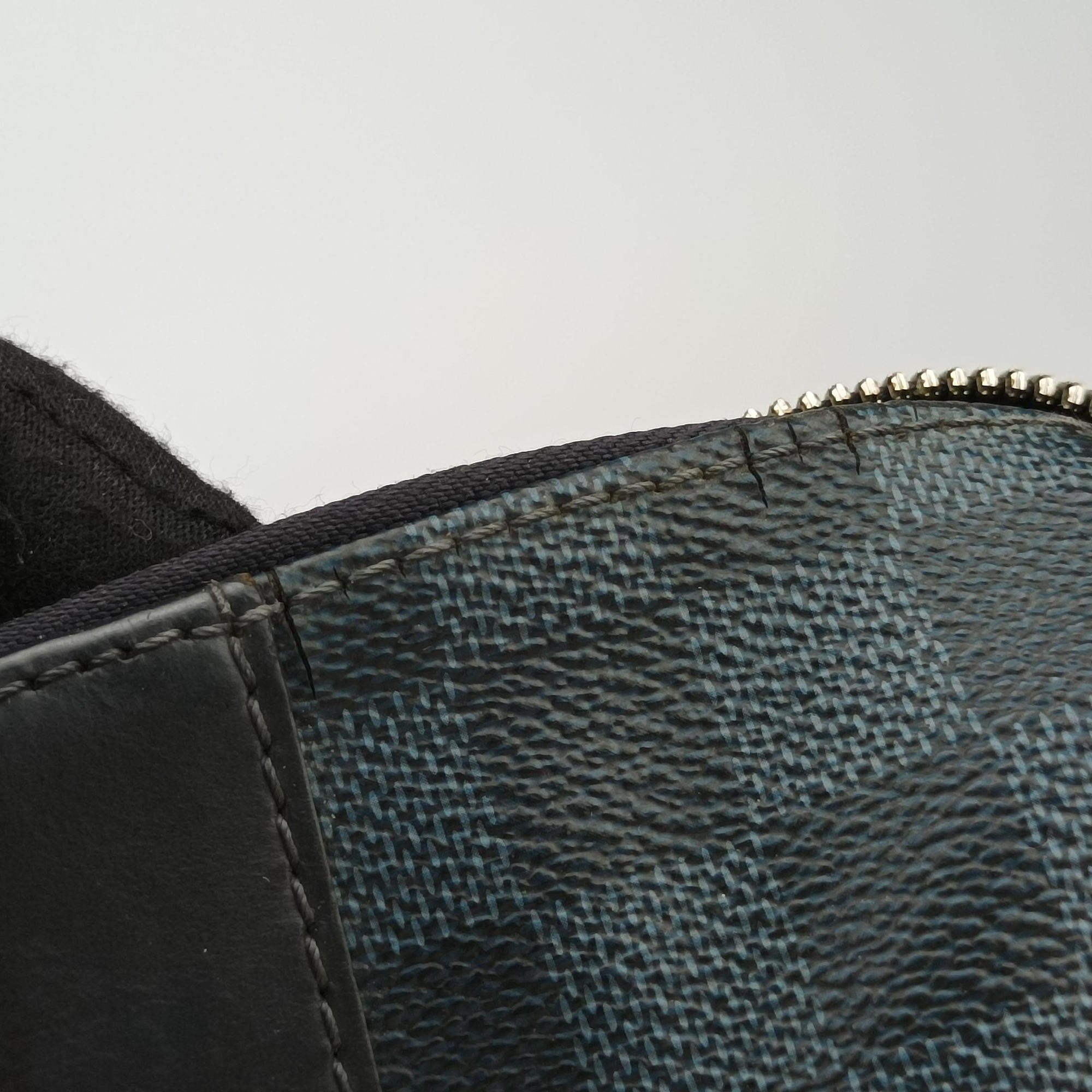 Porte-Documents Jour Black×Navy Damier Cobalt N42241 SR0195ポルトドキュマンジュール PDJ ブラック×ネイビー ダミエ コバルト N42241 SR0195