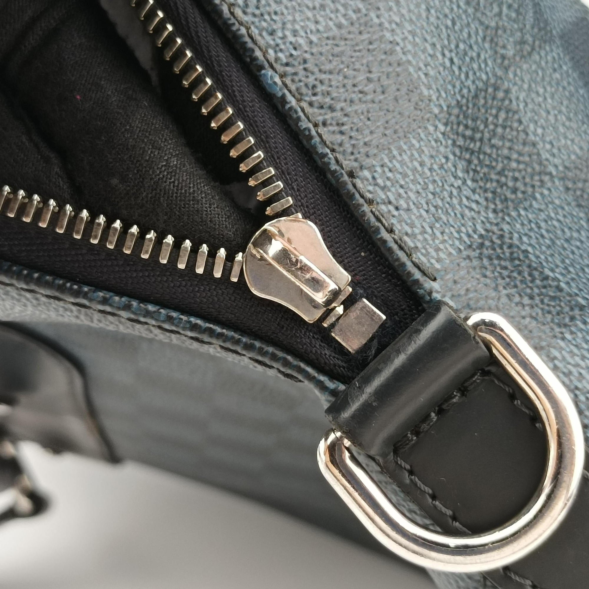 Porte-Documents Jour Black×Navy Damier Cobalt N42241 SR0195ポルトドキュマンジュール PDJ ブラック×ネイビー ダミエ コバルト N42241 SR0195