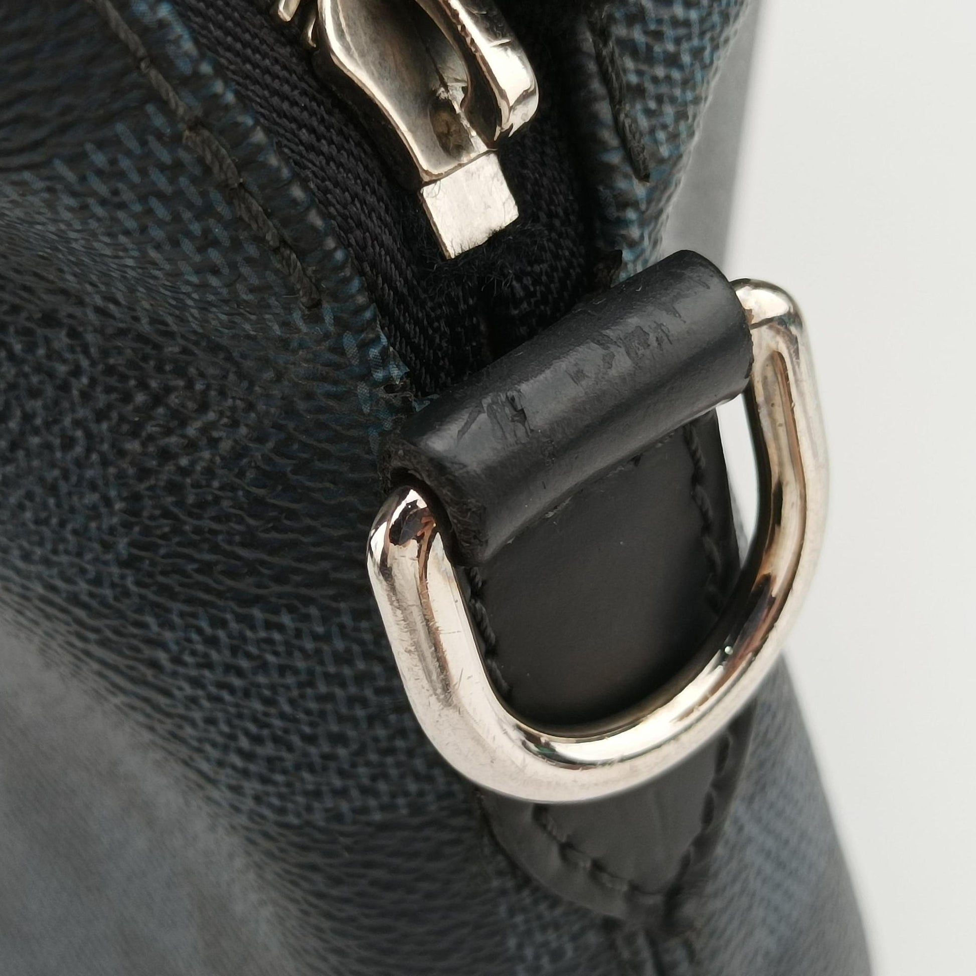 Porte-Documents Jour Black×Navy Damier Cobalt N42241 SR0195ポルトドキュマンジュール PDJ ブラック×ネイビー ダミエ コバルト N42241 SR0195