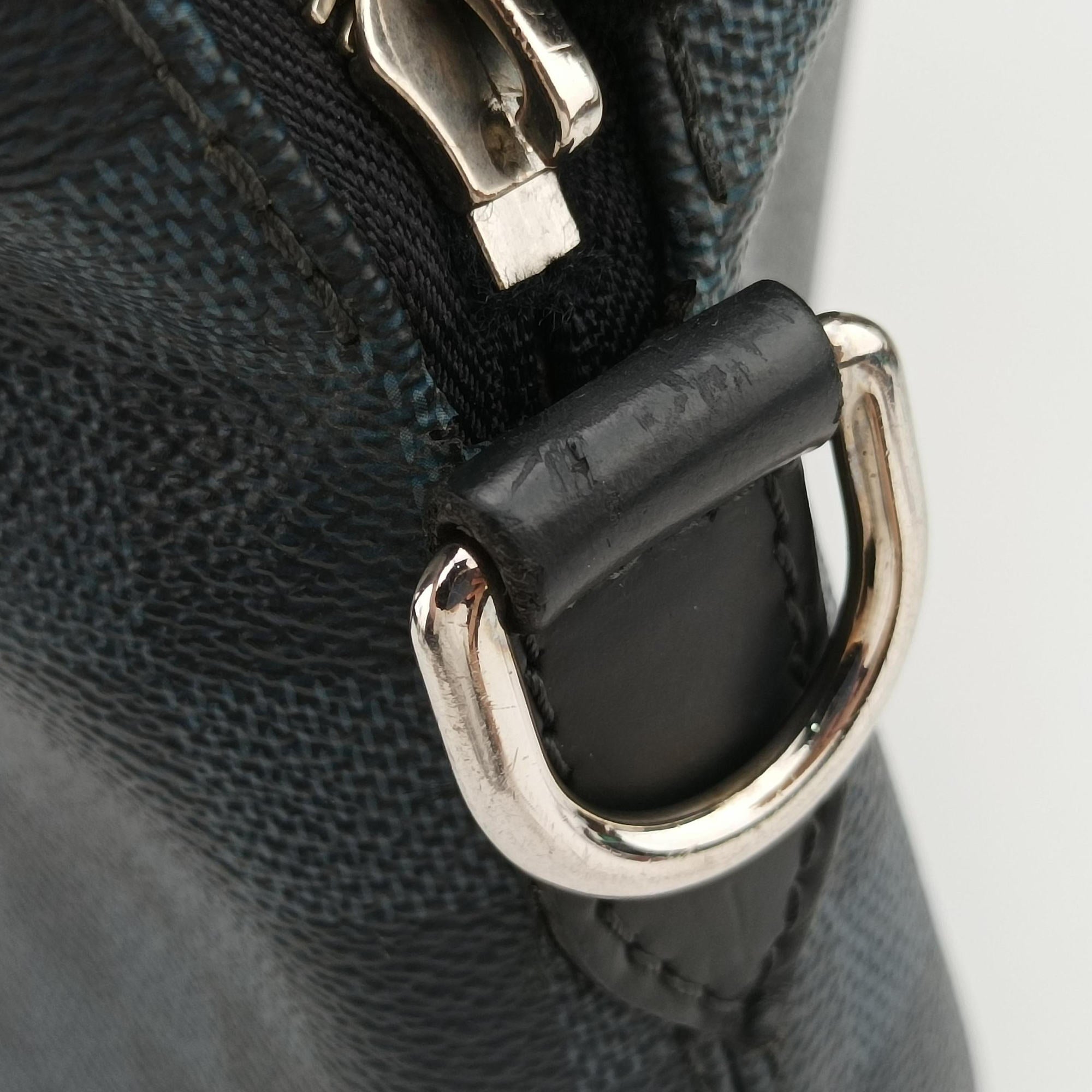 Porte-Documents Jour Black×Navy Damier Cobalt N42241 SR0195ポルトドキュマンジュール PDJ ブラック×ネイビー ダミエ コバルト N42241 SR0195