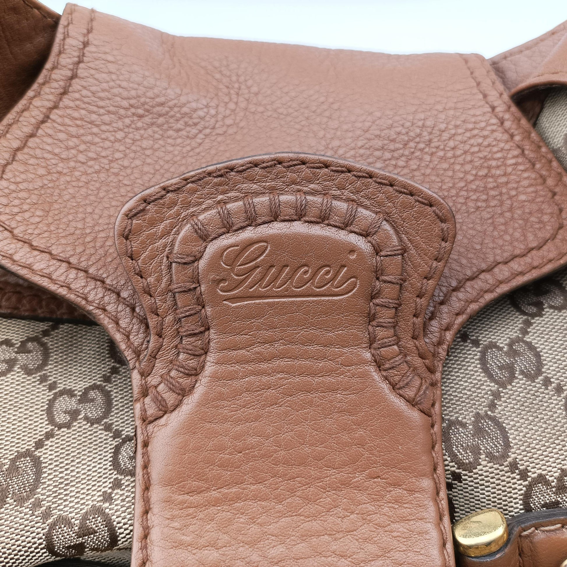 Guccissima New Pelham horsebit Brown canvas×leather 223958 F5322691グッチシマ ニューペラム ホースビット ブラウン キャンバス×レザー 223958 F5322691
