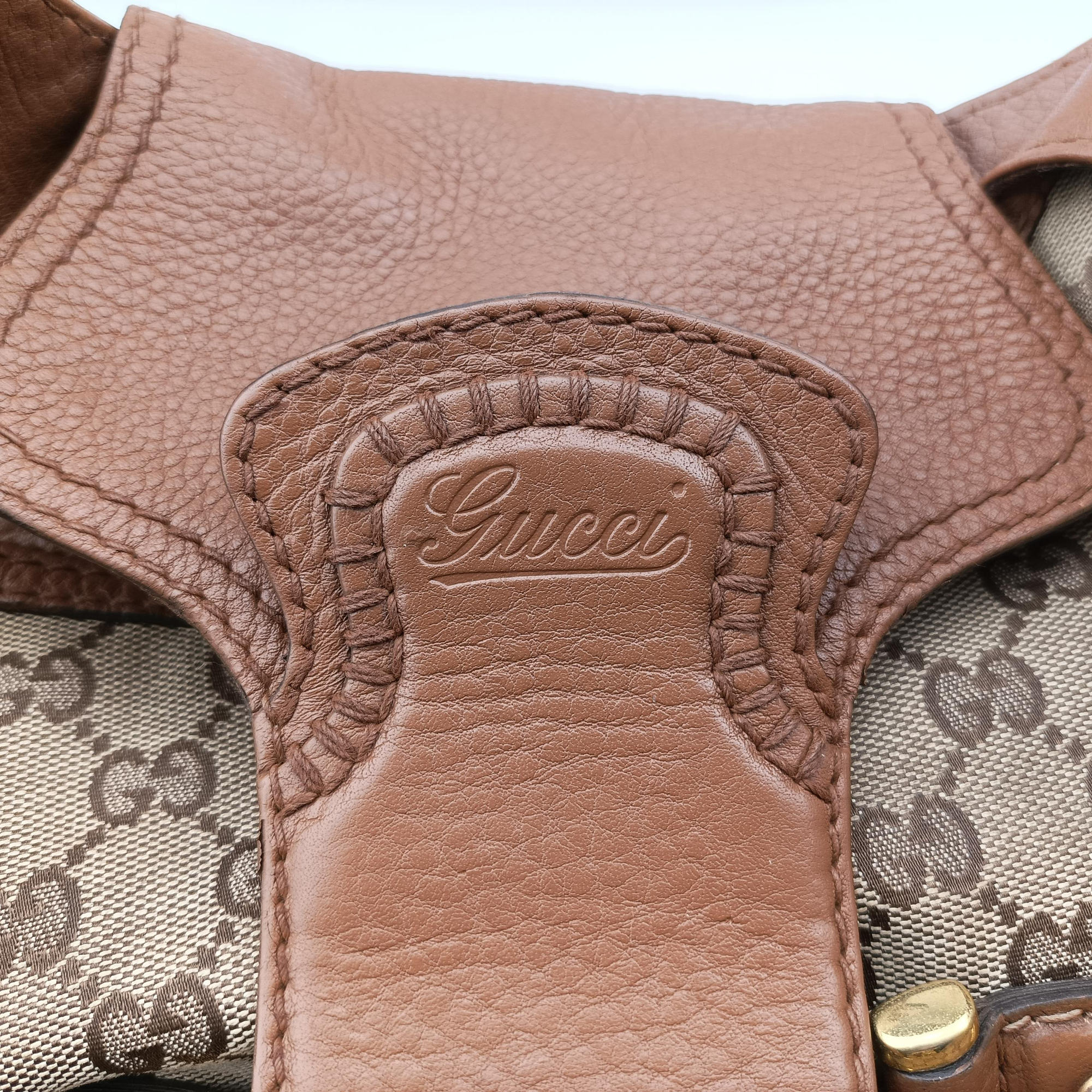 Guccissima New Pelham horsebit Brown canvas×leather 223958 F5322691グッチシマ ニューペラム ホースビット ブラウン キャンバス×レザー 223958 F5322691