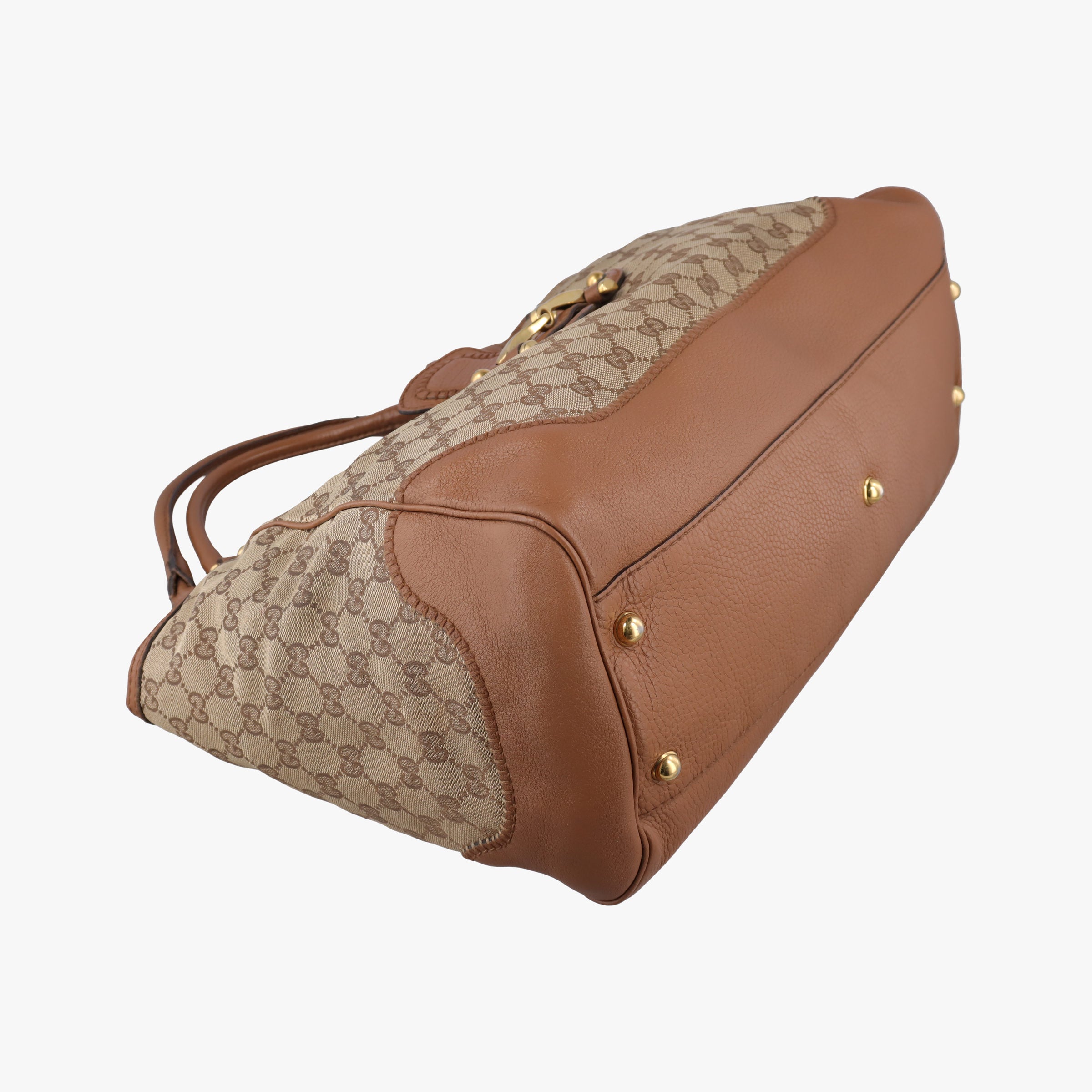 Guccissima New Pelham horsebit Brown canvas×leather 223958 F5322691グッチシマ ニューペラム ホースビット ブラウン キャンバス×レザー 223958 F5322691
