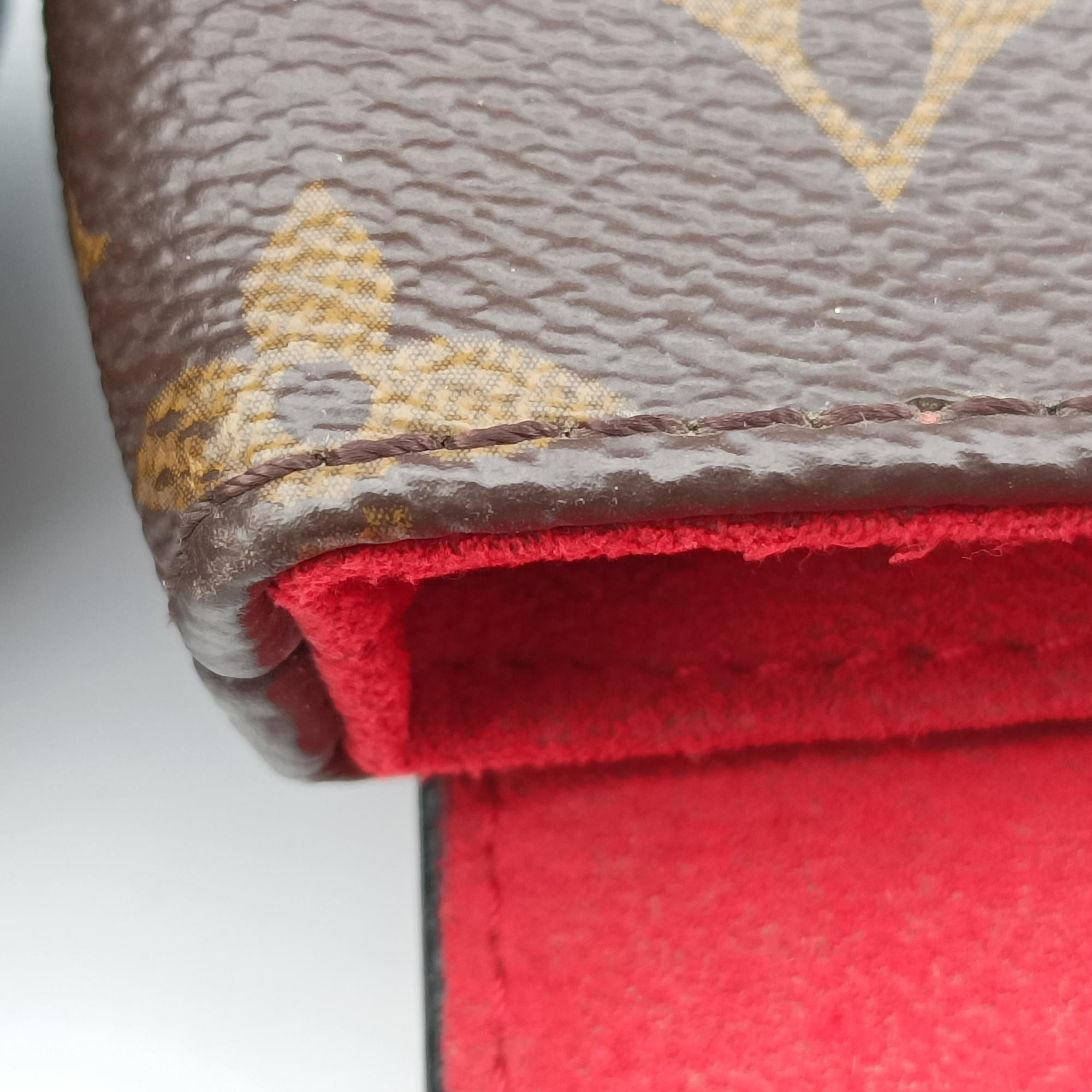 Rocky BB Monogram/Brown×Coqulicot Monogram canvas×calf leather M44322 DU4169ロッキーBB モノグラム/ブラウン×コクリコ モノグラムキャンバス×カーフレザー M44322 DU4169