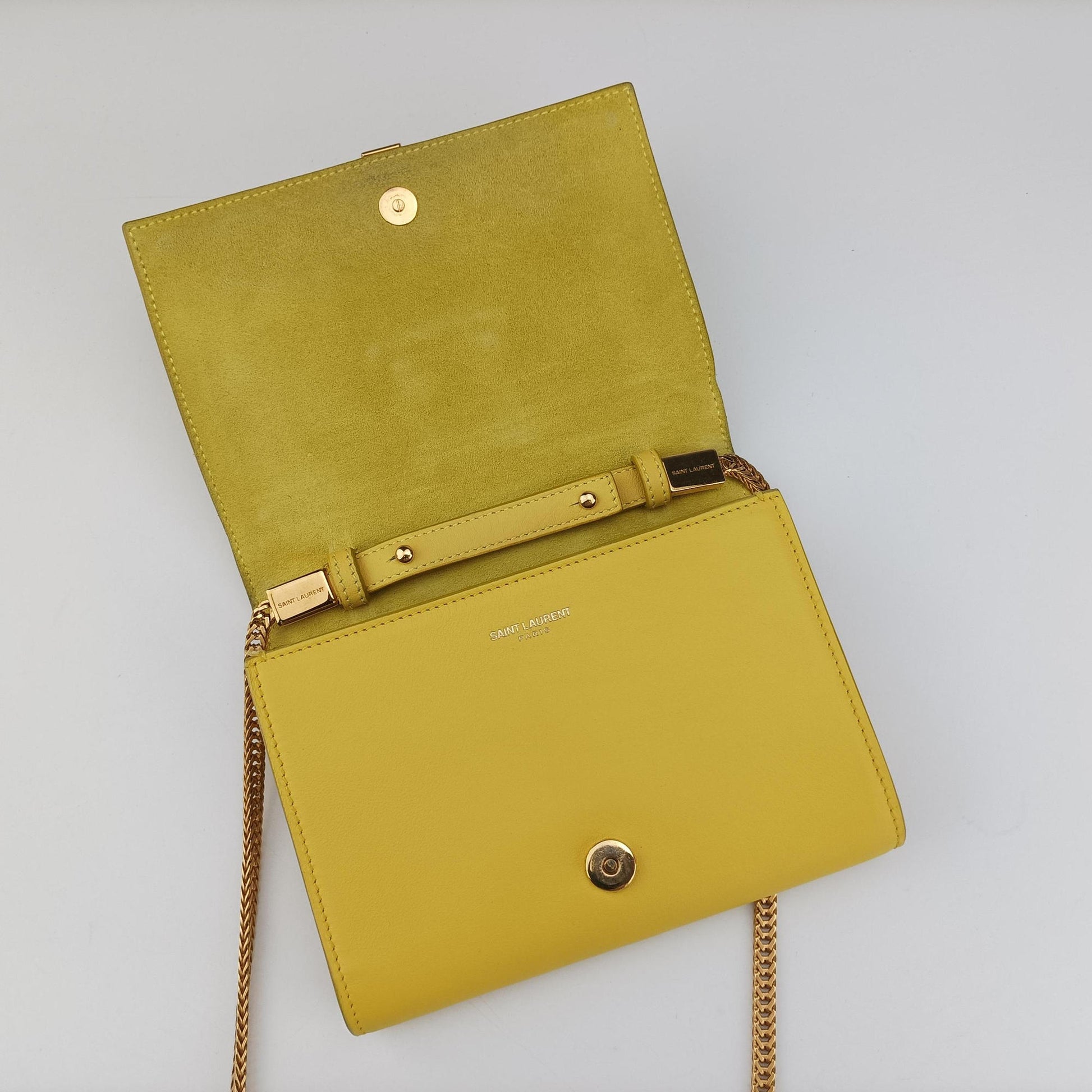 ChYc Mini Y Line Classic Cabasique WOC Yellow Leather 311215 311215.529258Yライン イエロー レザー 311215 311215.529258