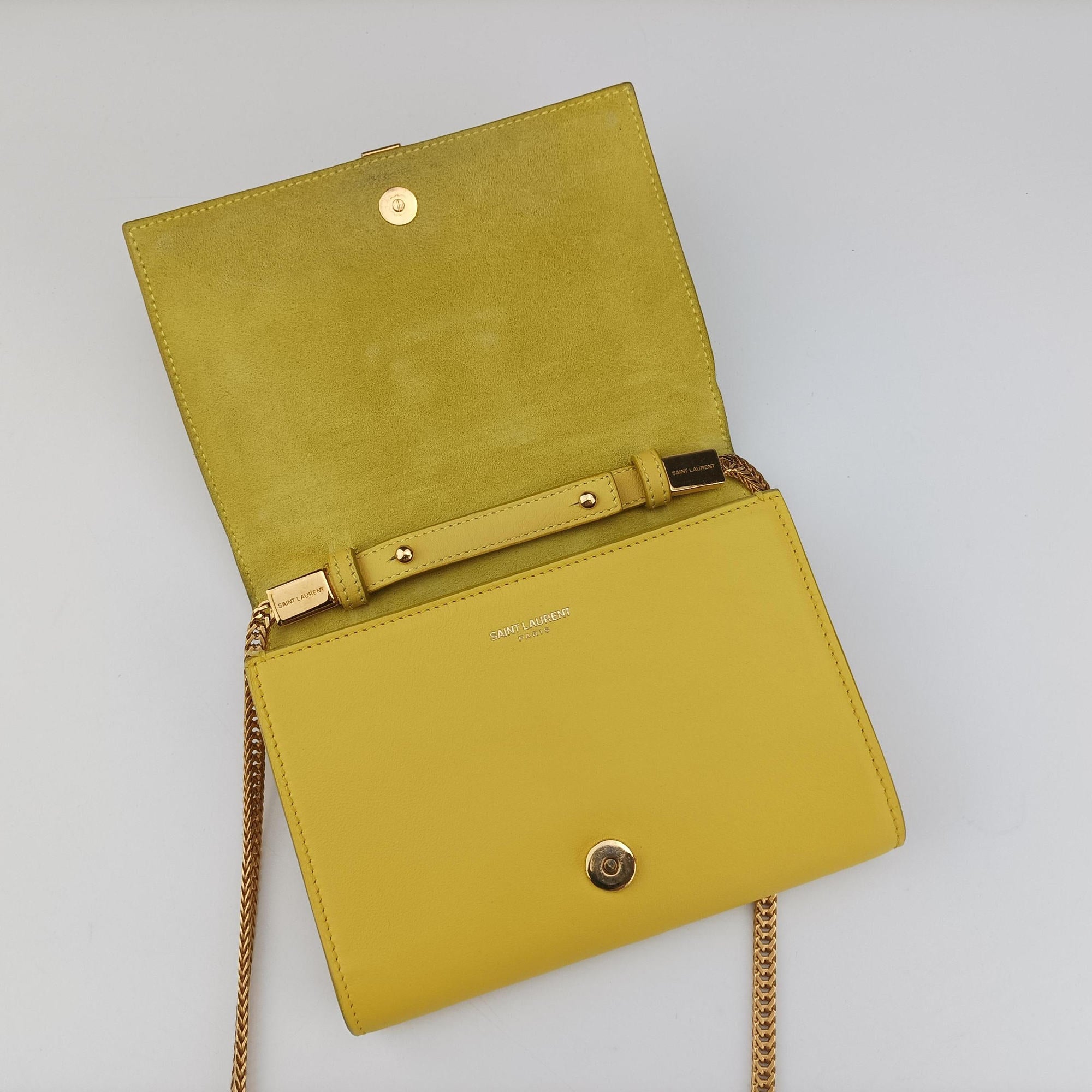 ChYc Mini Y Line Classic Cabasique WOC Yellow Leather 311215 311215.529258Yライン イエロー レザー 311215 311215.529258