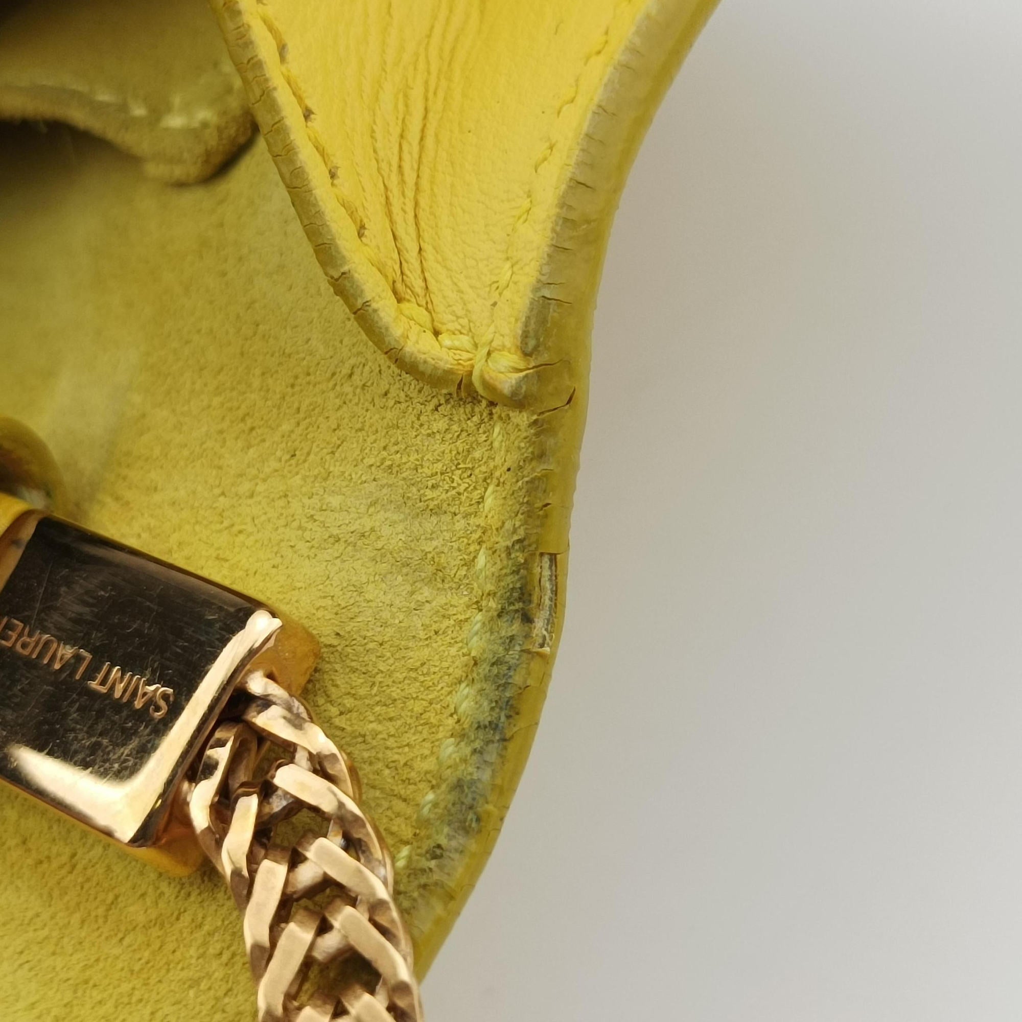 ChYc Mini Y Line Classic Cabasique WOC Yellow Leather 311215 311215.529258Yライン イエロー レザー 311215 311215.529258