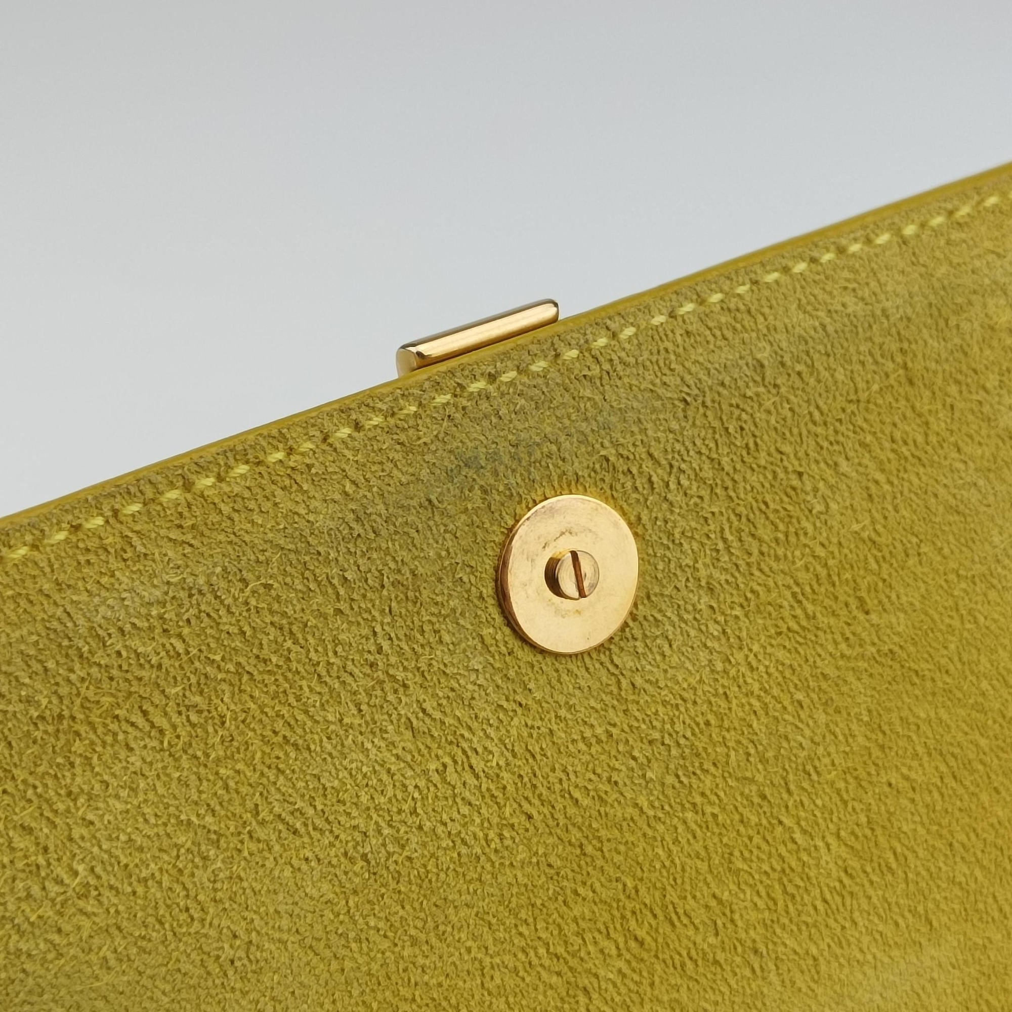 ChYc Mini Y Line Classic Cabasique WOC Yellow Leather 311215 311215.529258Yライン イエロー レザー 311215 311215.529258