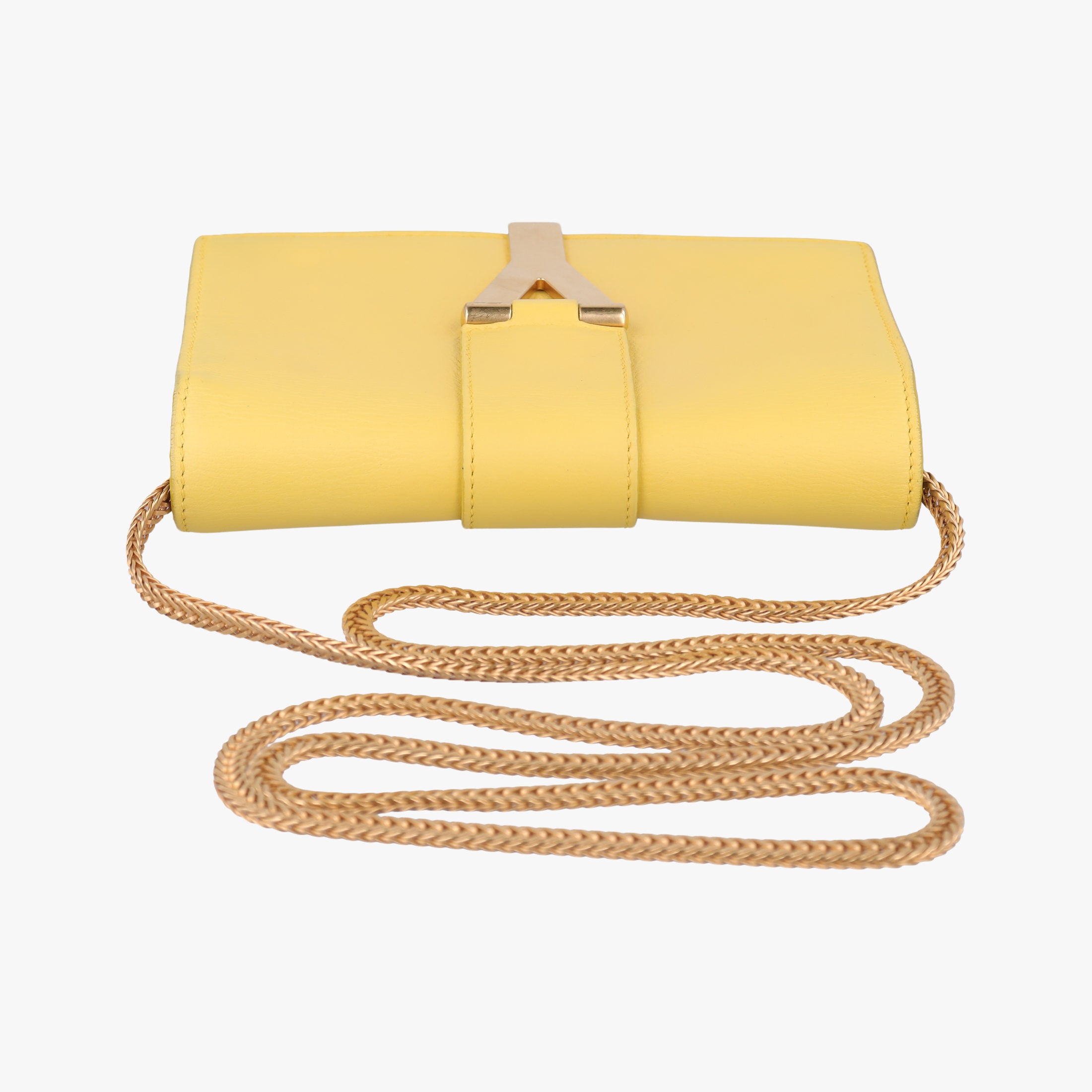 ChYc Mini Y Line Classic Cabasique WOC Yellow Leather 311215 311215.529258Yライン イエロー レザー 311215 311215.529258