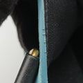 Luggage Micro shopper Beige×black×blue Leather W-CU-3105ラゲージマイクロショッパー ベージュ×ブラック×ブルー レザー W-CU-3105