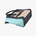 Luggage Micro shopper Beige×black×blue Leather W-CU-3105ラゲージマイクロショッパー ベージュ×ブラック×ブルー レザー W-CU-3105