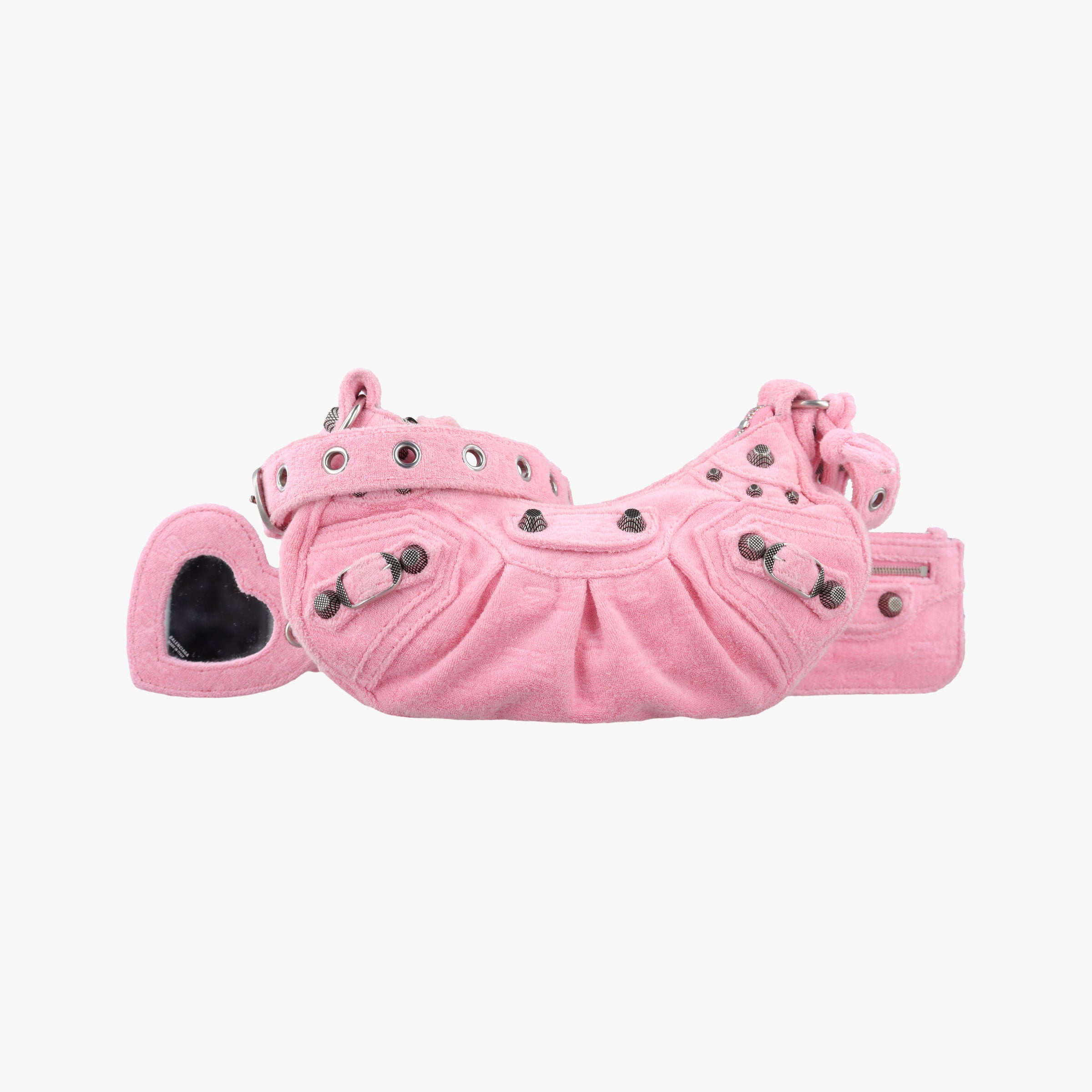 Le Cagole mini Pink Pile Fabric 671309.5812.O.002123ル カゴール ミニ ピンク パイル ファブリック 671309.5812.O.002123