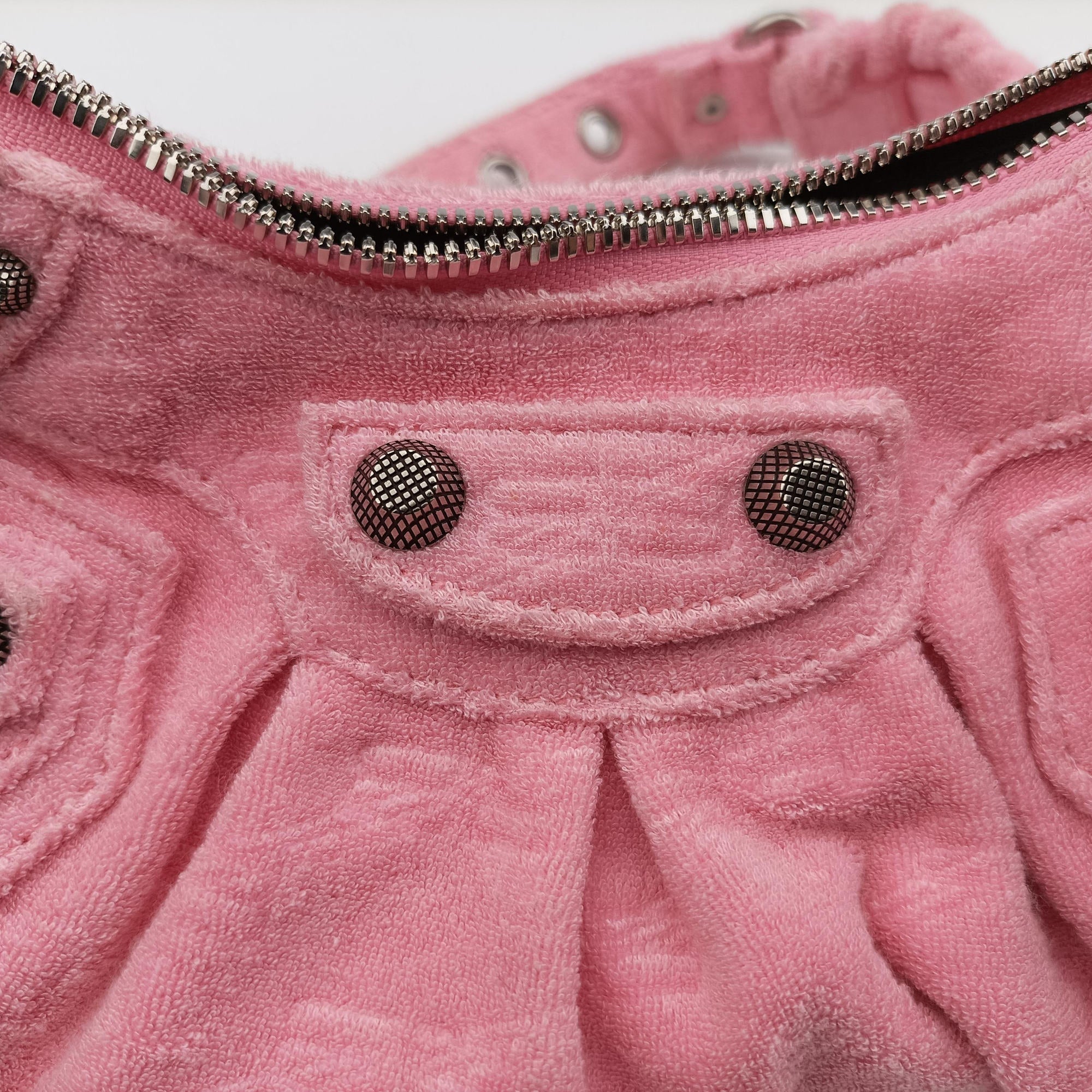 Le Cagole mini Pink Pile Fabric 671309.5812.O.002123ル カゴール ミニ ピンク パイル ファブリック 671309.5812.O.002123