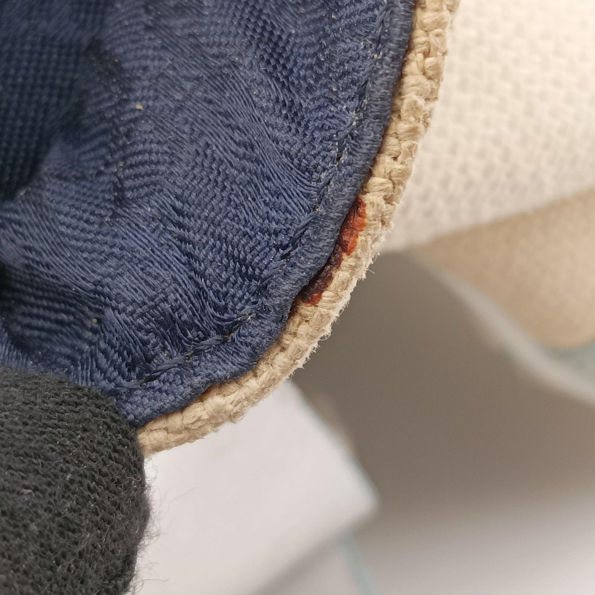 vintage Trotter White x blue canvas 01RU 0064ヴィンテージトロッター ベージュxブルー キャンバス 01RU 0064