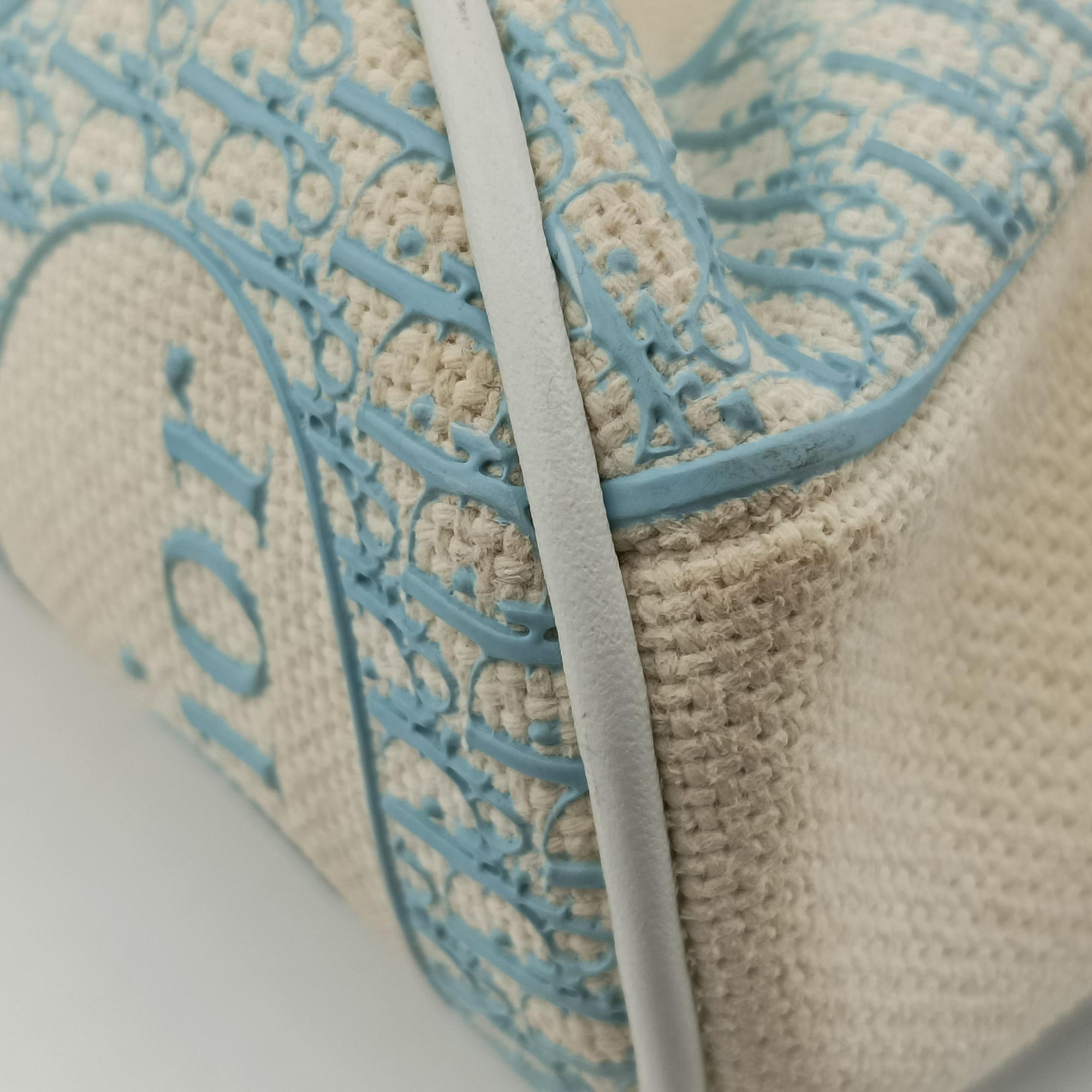 vintage Trotter White x blue canvas 01RU 0064ヴィンテージトロッター ベージュxブルー キャンバス 01RU 0064