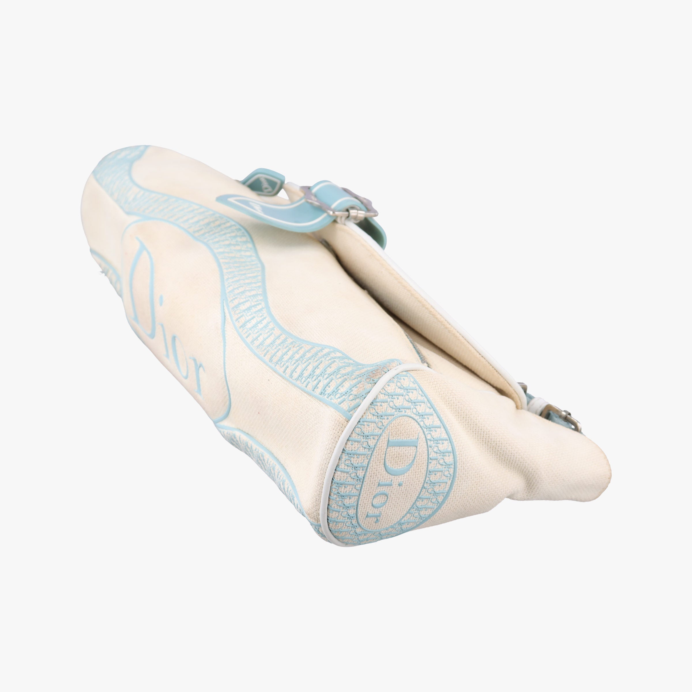 vintage Trotter White x blue canvas 01RU 0064ヴィンテージトロッター ベージュxブルー キャンバス 01RU 0064