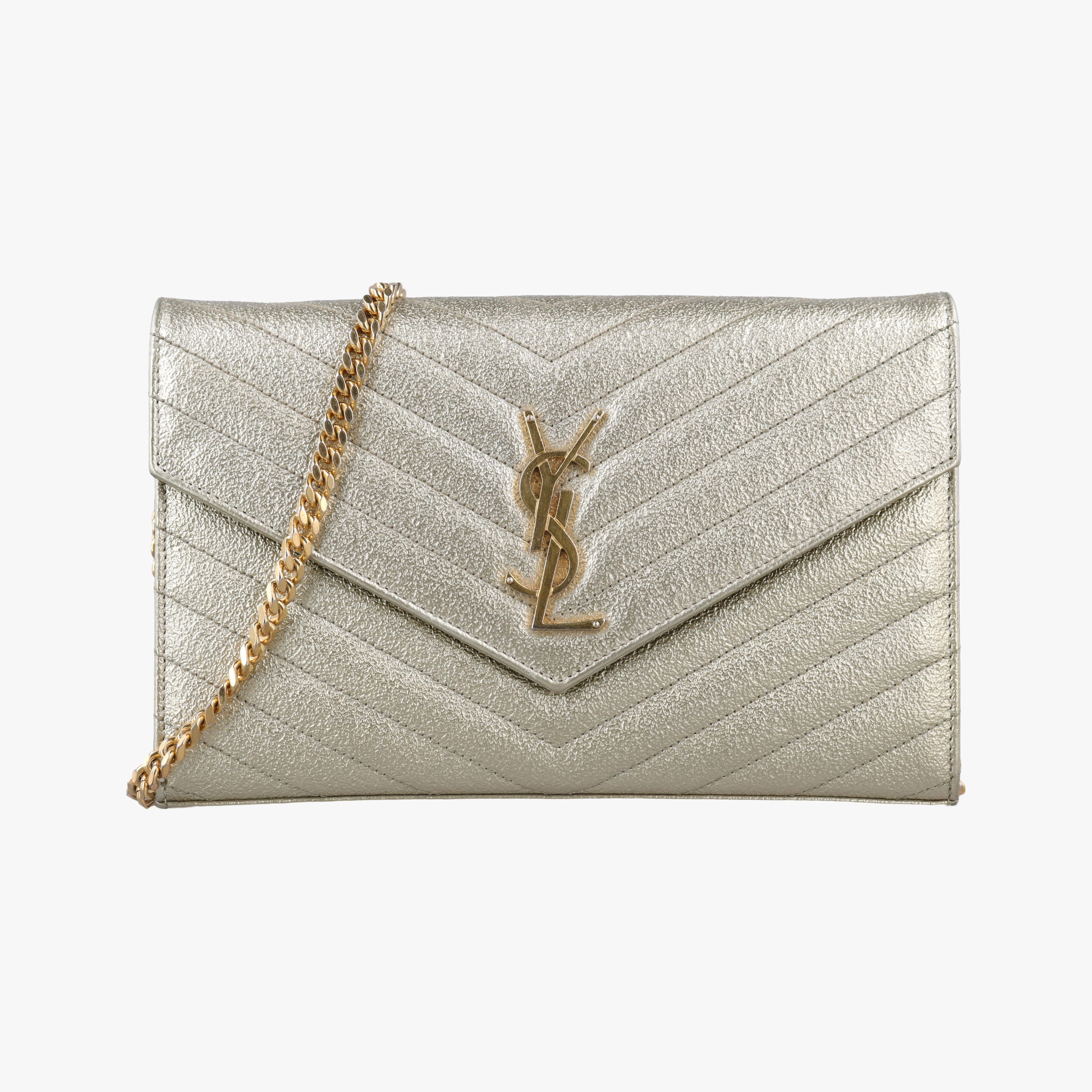 Cassandra Envelope Golden leather 377828 BRS.377828.0917カサンドラ エンベロープ ゴールド レザー 377828 BRS.377828.0917