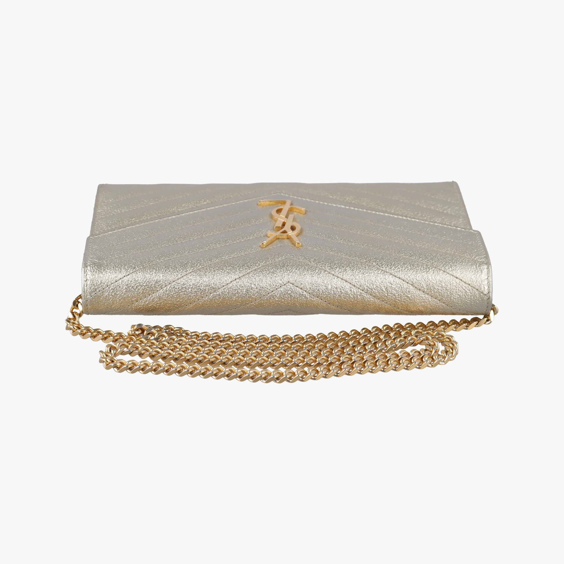 Cassandra Envelope Golden leather 377828 BRS.377828.0917カサンドラ エンベロープ ゴールド レザー 377828 BRS.377828.0917