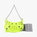 Le Cagole Green lambskin 695814.7206.Q.527545ルカゴール グリーン ラムスキン 695814.7206.Q.527545