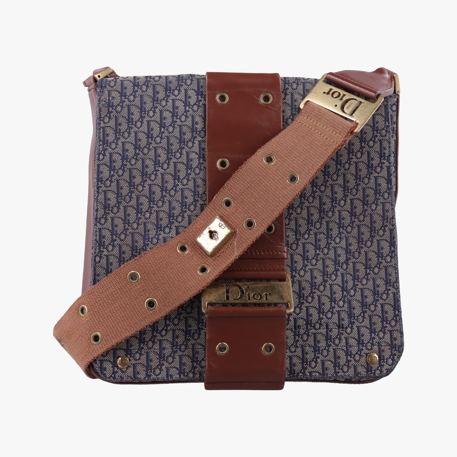Street Chic Brown×blue canvasxleather 14BM-1022ストリートシック ブラウン×ブルー キャンバスxレザー 14BM-1022
