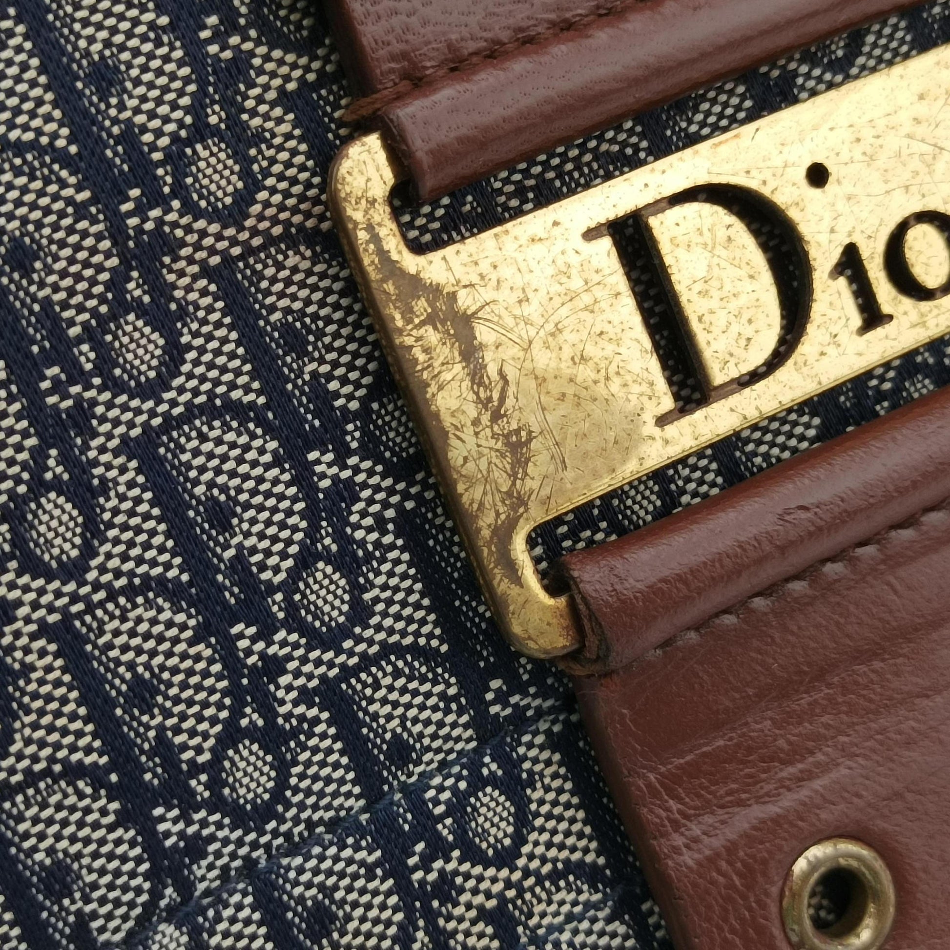 Street Chic Brown×blue canvasxleather 14BM-1022ストリートシック ブラウン×ブルー キャンバスxレザー 14BM-1022