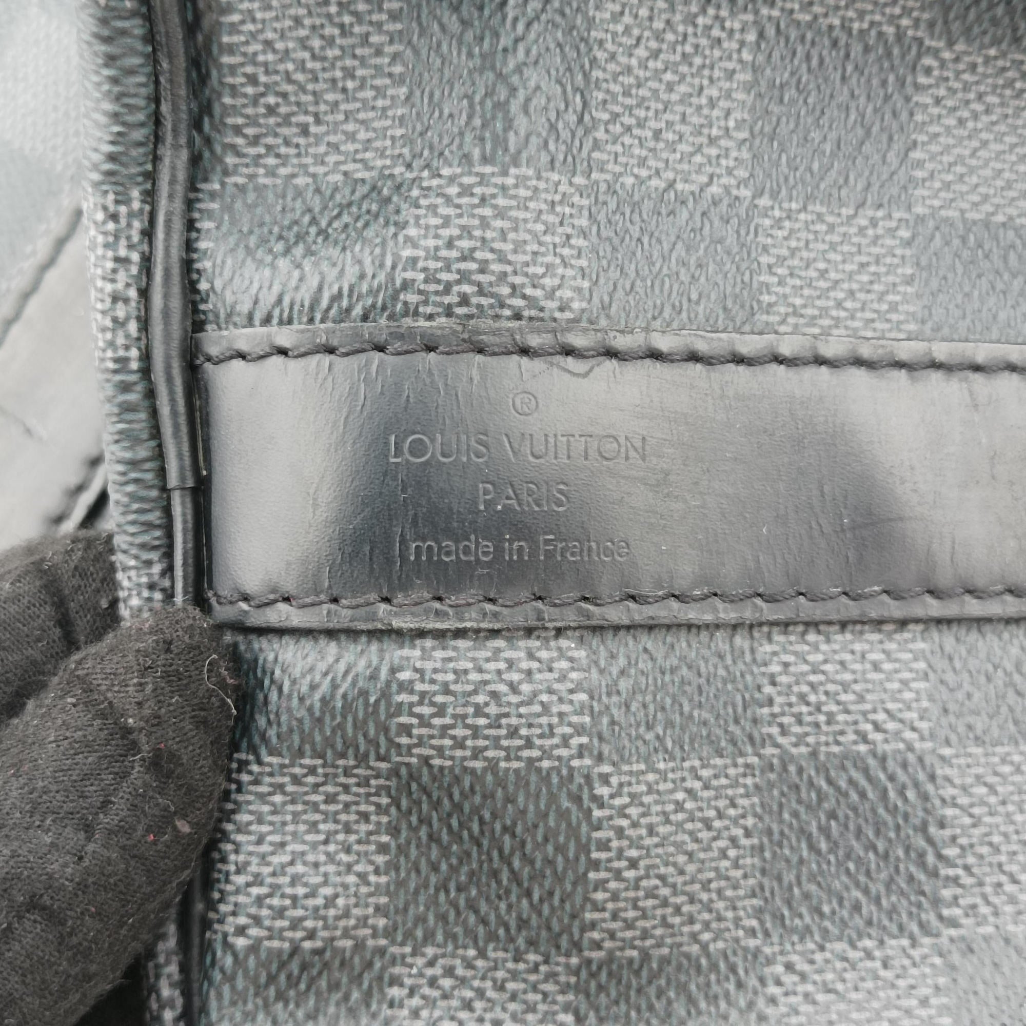 Keepall Bandouliere 45 Noir Damier Graphite Canvas M40569 DU0198キーポルバンドリエール45 ノワール ダミエ グラファイト キャンバス M40569 DU0198