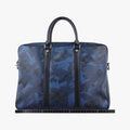 Porte Documents VoyagePM Blue Camouflage Damier Cobalt Canvas N41507 GI1156ポルトドキュマンヴォワヤージュPM ブルー カモフラージュ ダミエ コバルトキャンバス N41507 GI1156