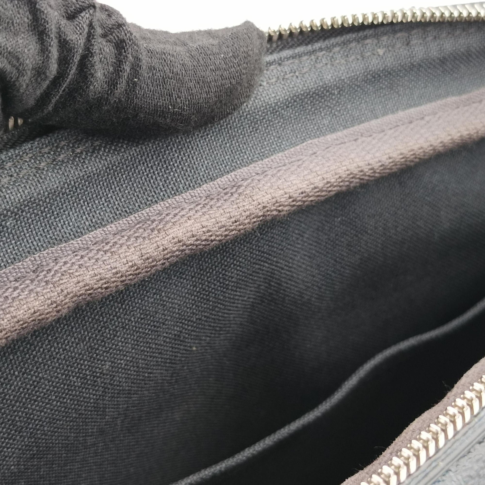 Porte Documents VoyagePM Blue Camouflage Damier Cobalt Canvas N41507 GI1156ポルトドキュマンヴォワヤージュPM ブルー カモフラージュ ダミエ コバルトキャンバス N41507 GI1156