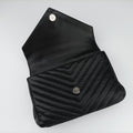 COLLEGE Medium Black Chevron-quilted leather 600279 TCT600279.0620カレッジ ミディアム ブラック キルティングレザー 600279 TCT600279.0620