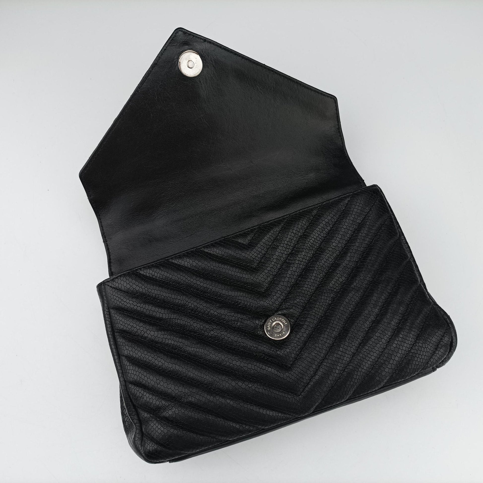 COLLEGE Medium Black Chevron-quilted leather 600279 TCT600279.0620カレッジ ミディアム ブラック キルティングレザー 600279 TCT600279.0620