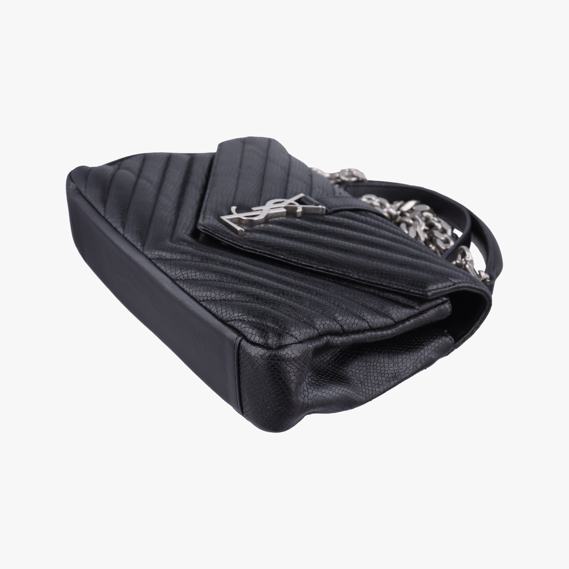 COLLEGE Medium Black Chevron-quilted leather 600279 TCT600279.0620カレッジ ミディアム ブラック キルティングレザー 600279 TCT600279.0620